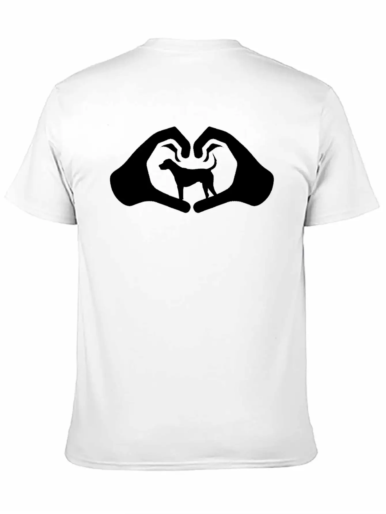 Dogs Heart Hands Heart Shape Gift Timeless Short Sleeve Tee – Comfy And Minimalist Design