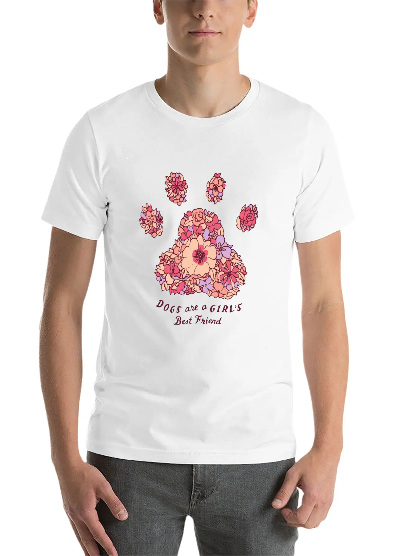 Dogs Is Best Friend Timeless Short Sleeve Tee – Comfy And Minimalist Design