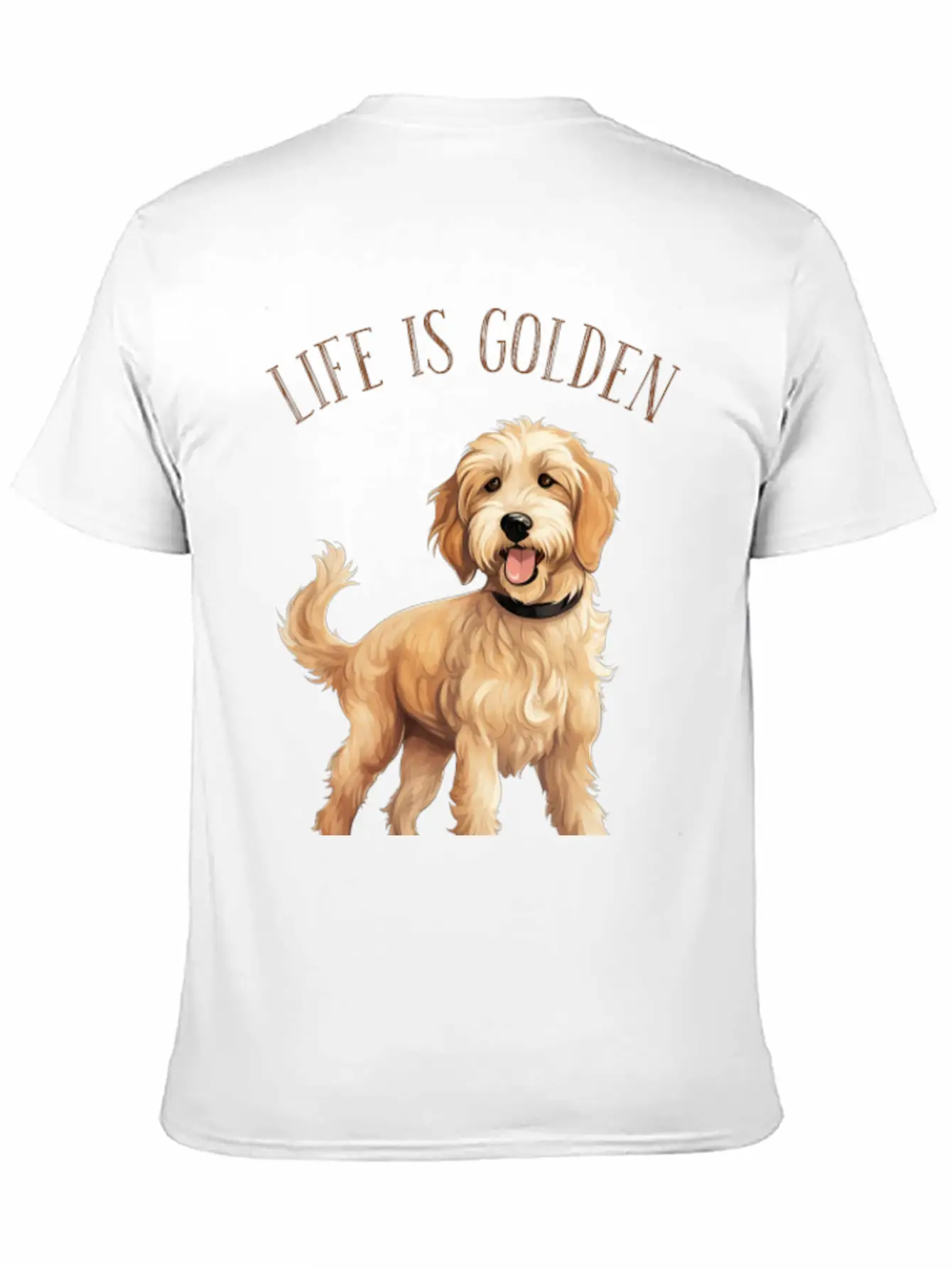 Dogs Lovers, Life Is Golden, With My Doodle Dogs Timeless Short Sleeve Tee – Comfy And Minimalist Design