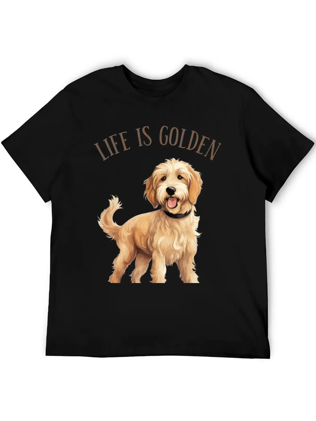 Dogs Lovers, Life Is Golden, With My Doodle Dogs Timeless Short Sleeve Tee – Comfy And Minimalist Design