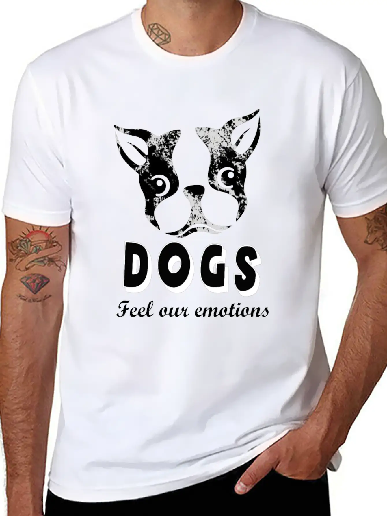 Dogs Stylish Everyday T-Shirt – Unisex Basic Cotton Tee