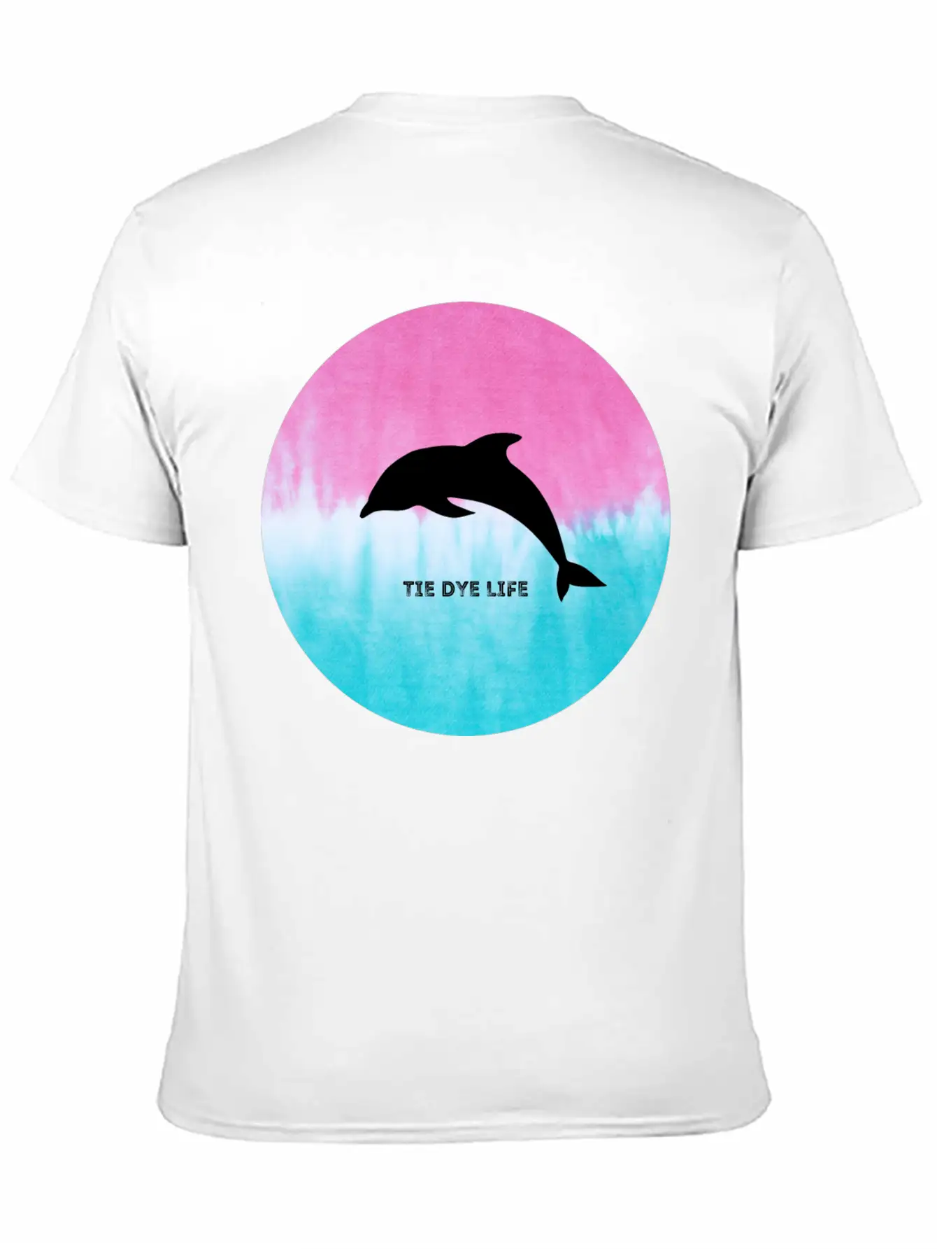 Dolphin Tie Dye Life Basic Graphic T-Shirt – Daily Comfort In Soft Cotton