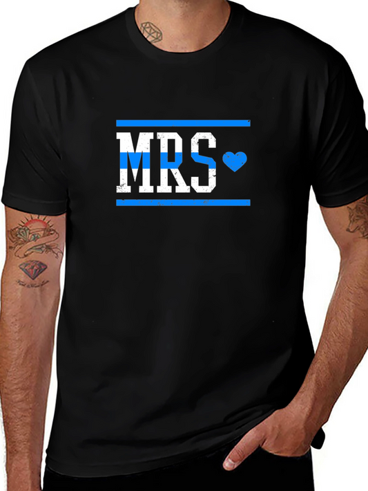 MRS with Heart Graphic Tee - Black