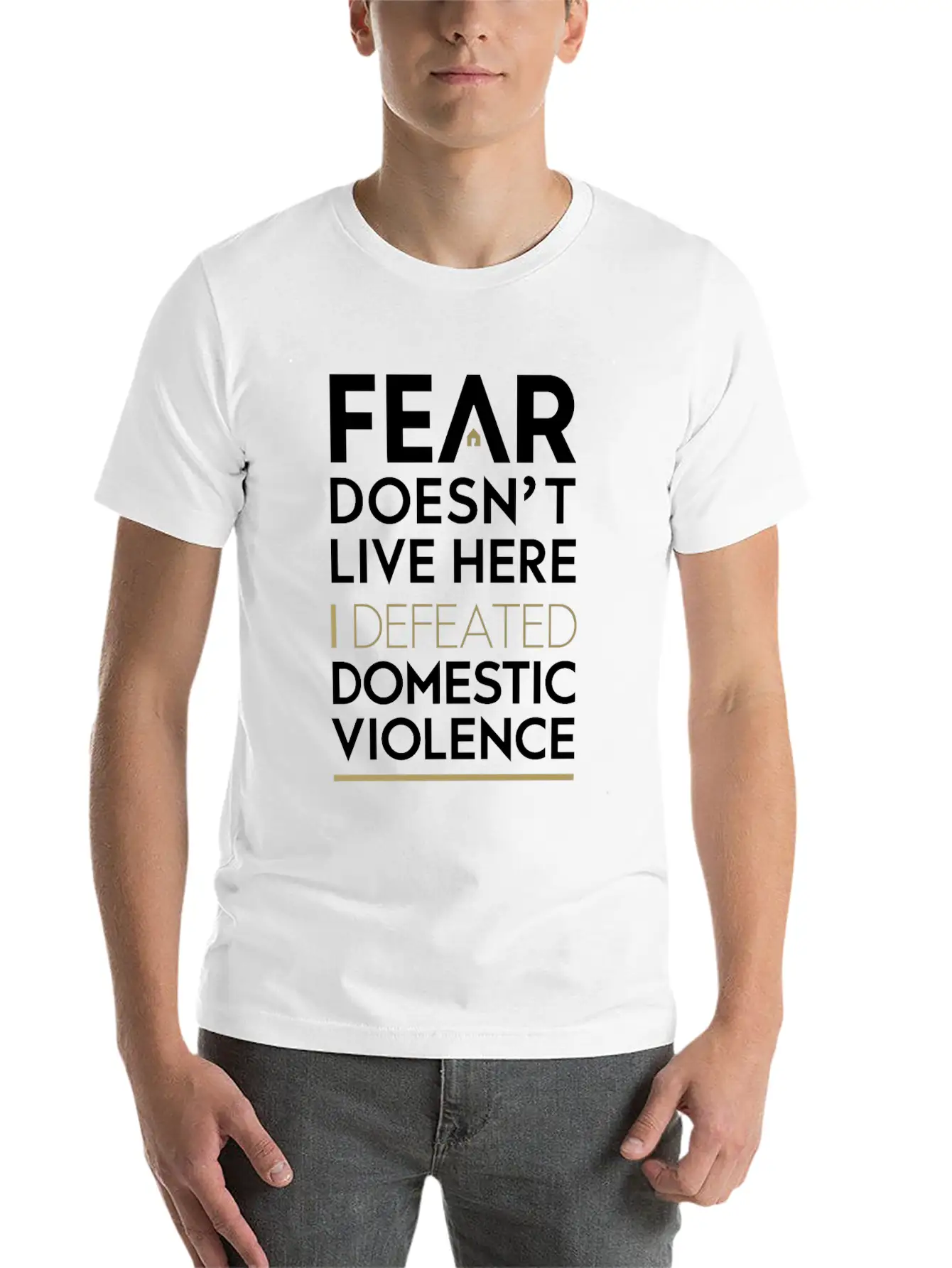 Domestic Violence Awareness Raising Awareness Essential Unisex Summer Tee – Soft Cotton Casual Fit