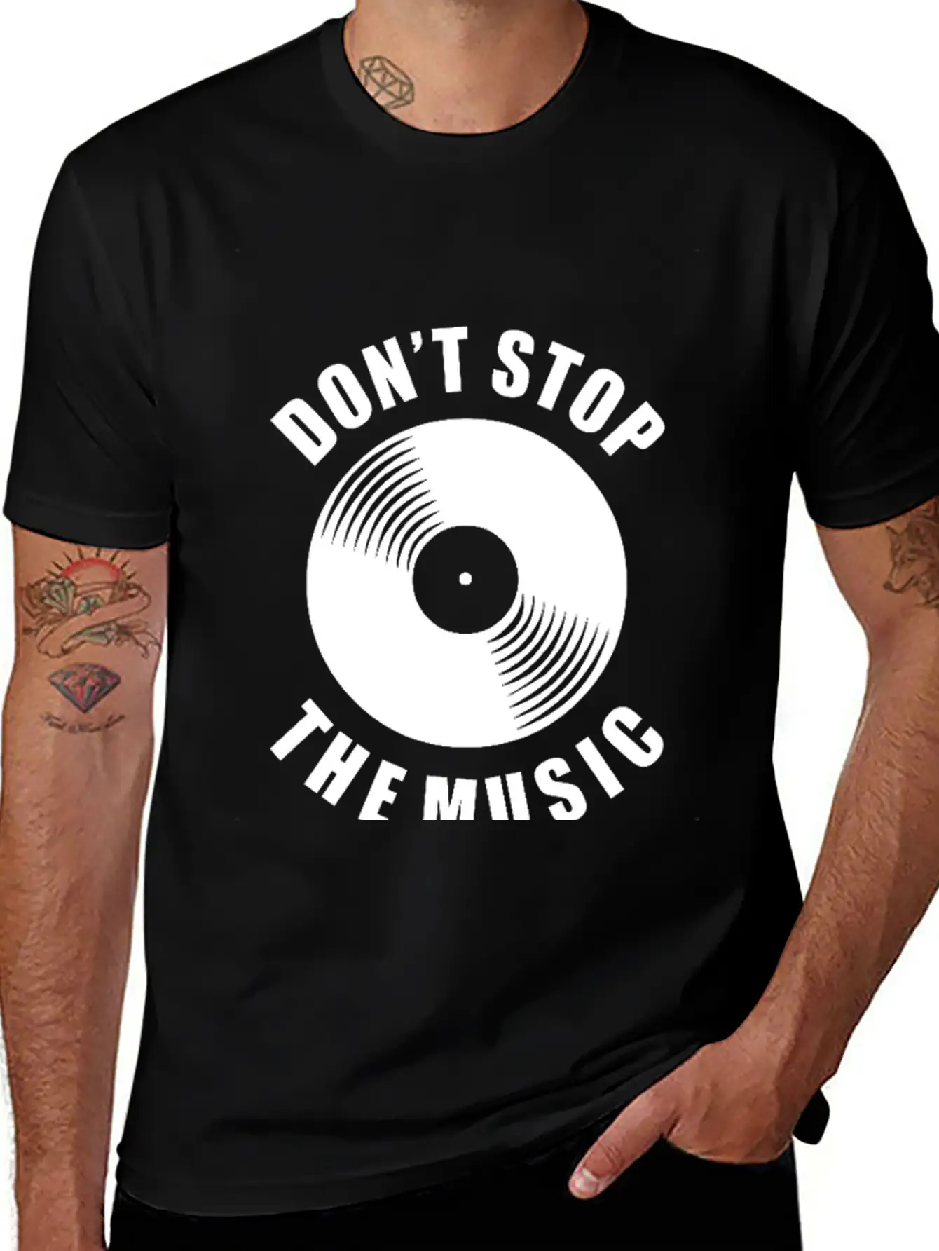 Don T Stop The Music Unisex Casual T-Shirt – Clean Design For Daily Comfort