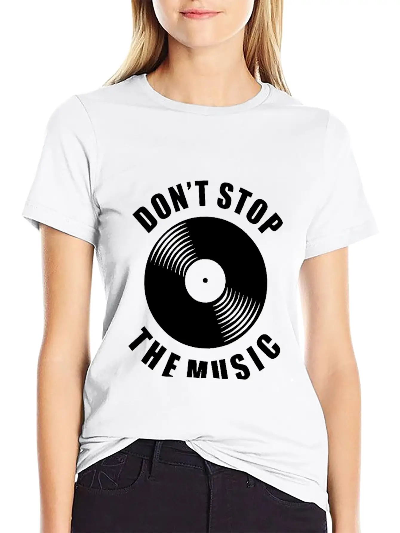 Don T Stop The Music Unisex Casual T-Shirt – Clean Design For Daily Comfort