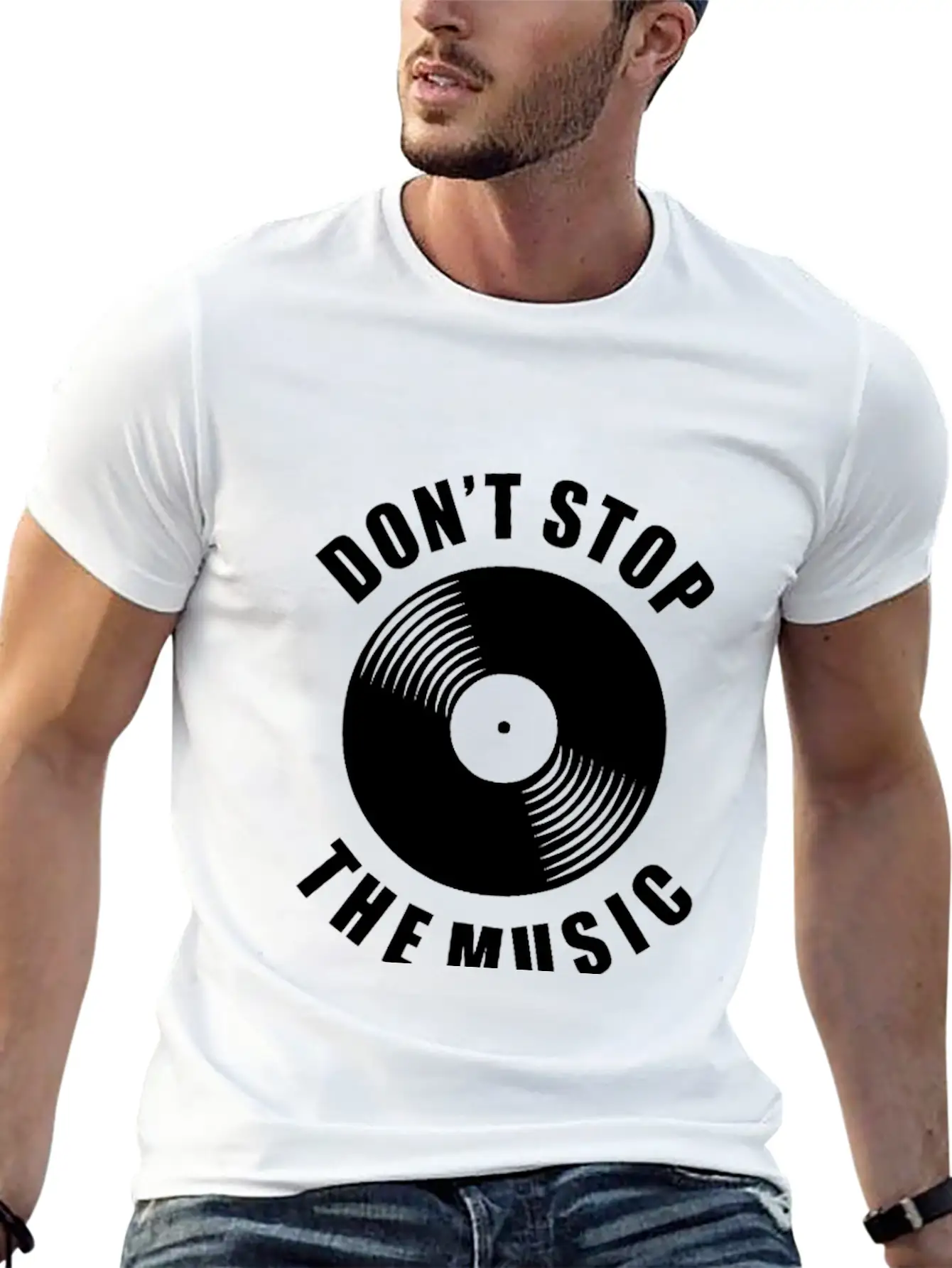 Don T Stop The Music Unisex Casual T-Shirt – Clean Design For Daily Comfort