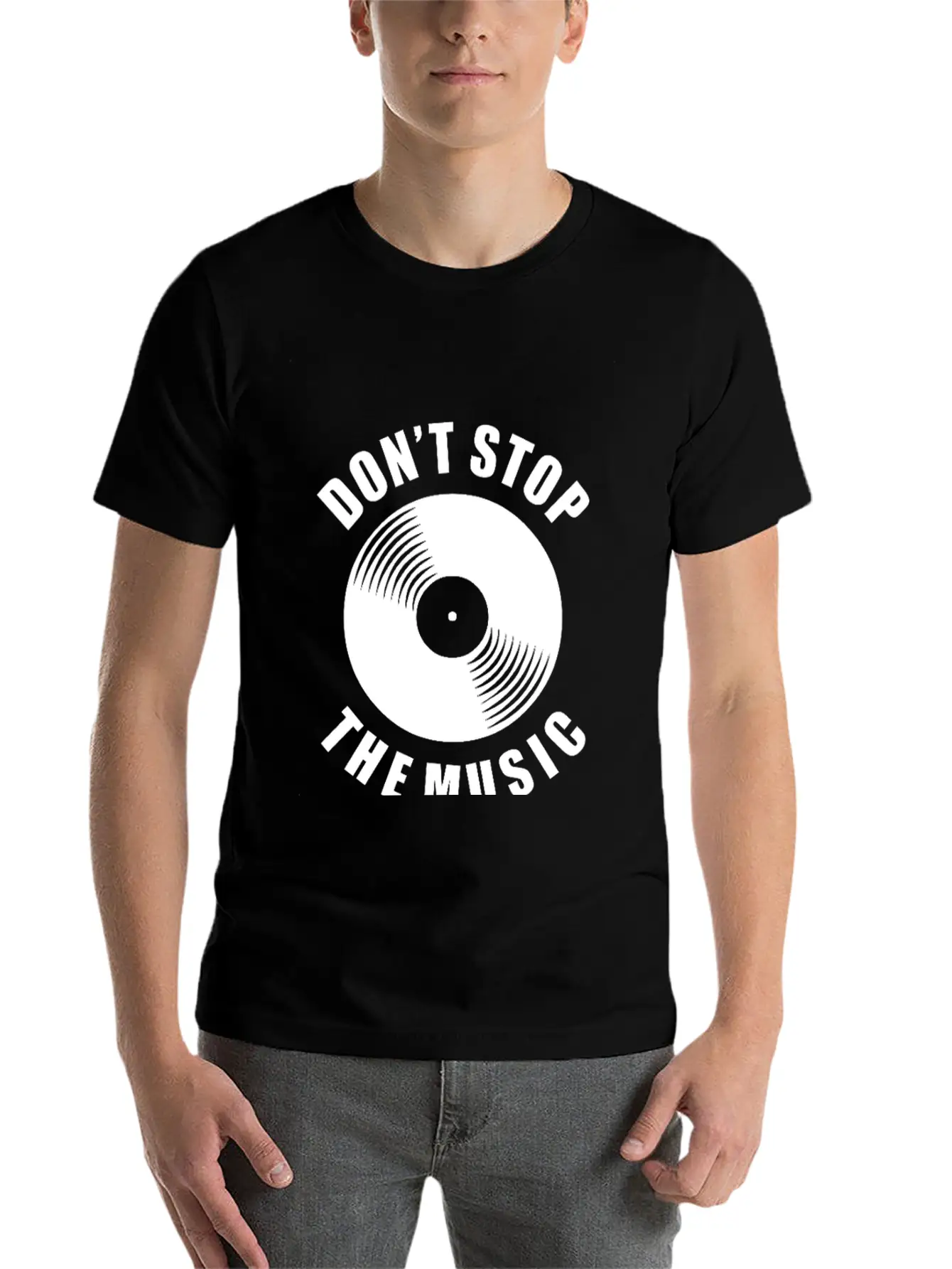 Don T Stop The Music Unisex Casual T-Shirt – Clean Design For Daily Comfort