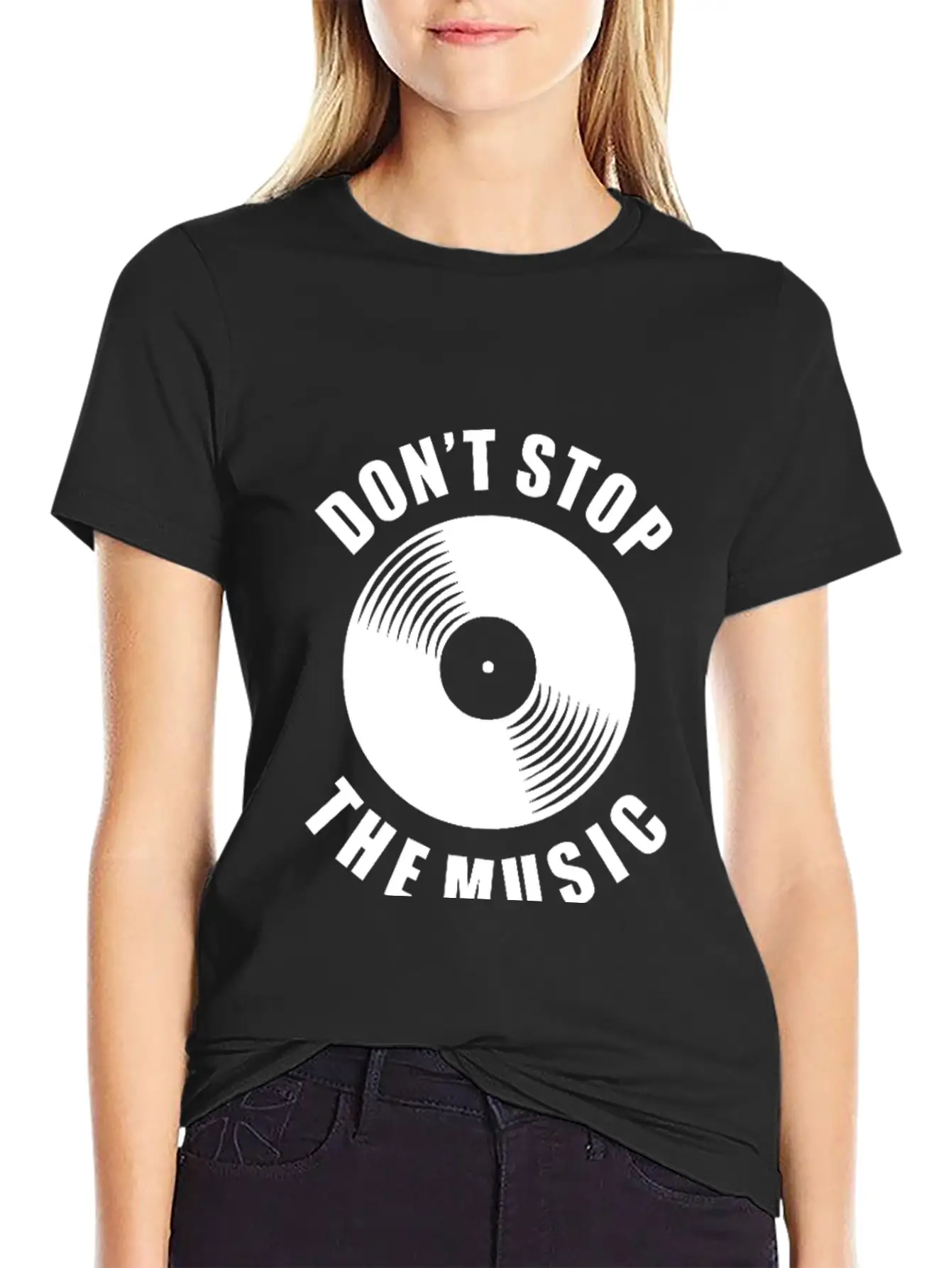 Don T Stop The Music Unisex Casual T-Shirt – Clean Design For Daily Comfort