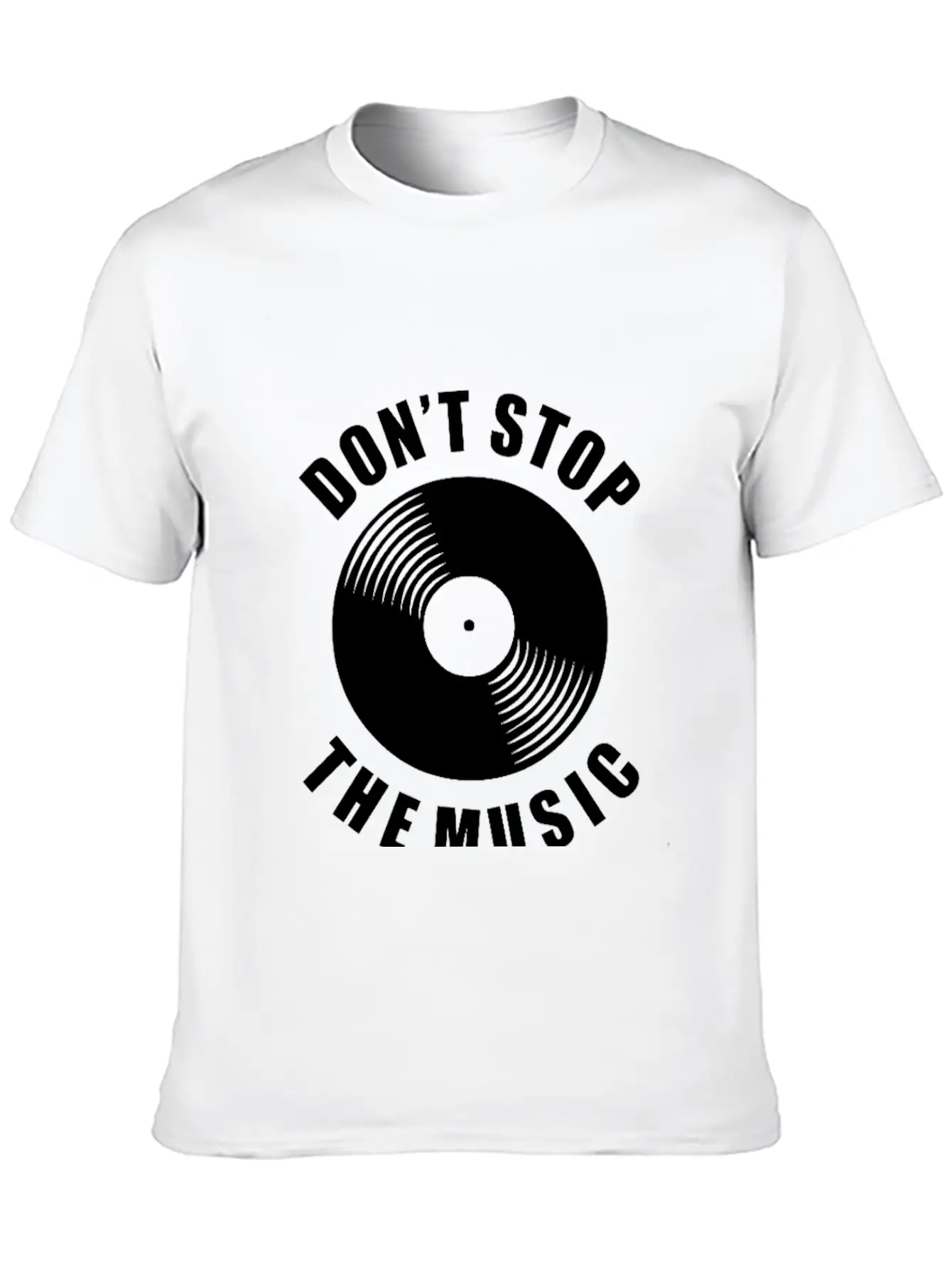 Don T Stop The Music Unisex Casual T-Shirt – Clean Design For Daily Comfort
