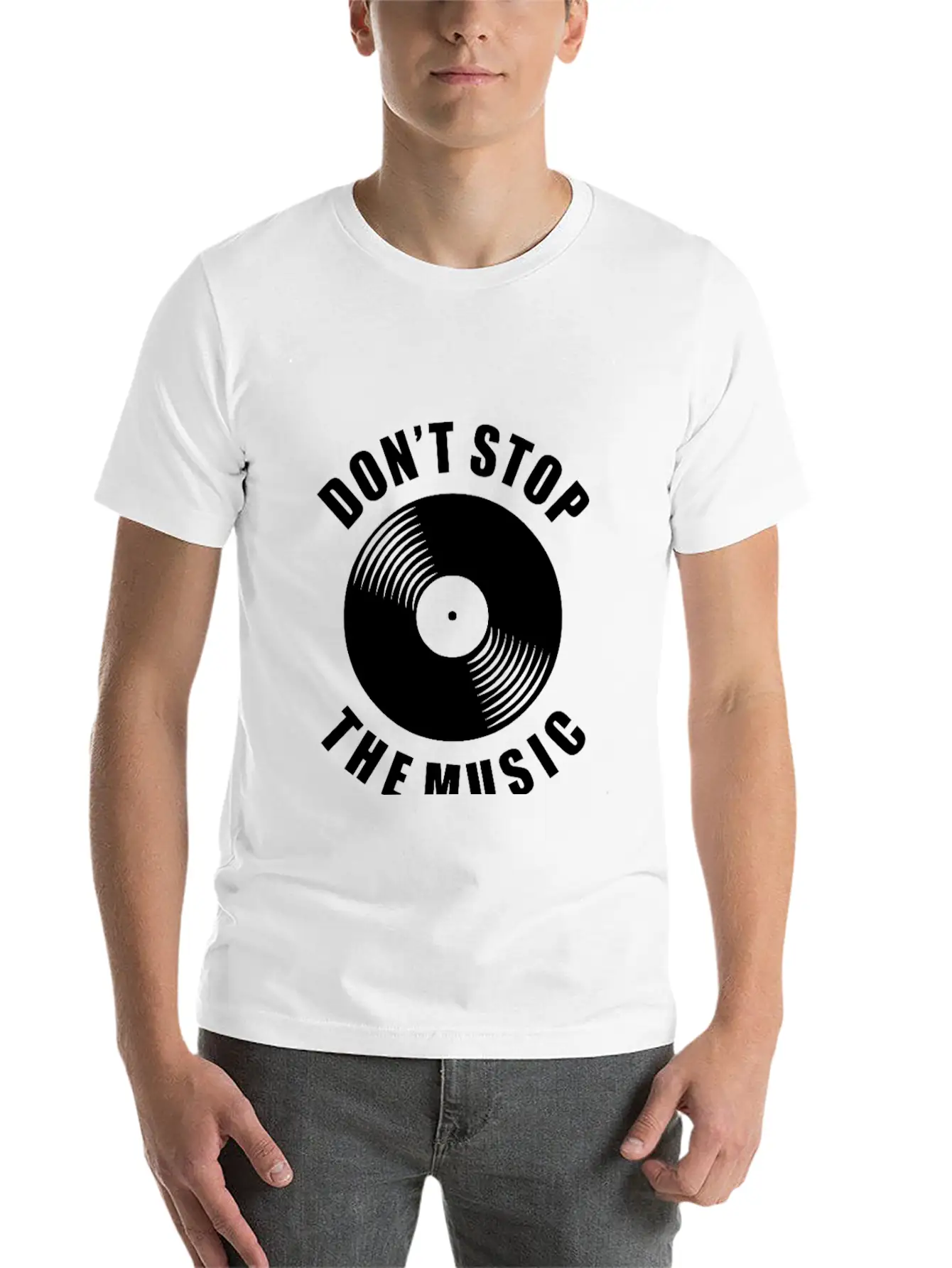 Don T Stop The Music Unisex Casual T-Shirt – Clean Design For Daily Comfort