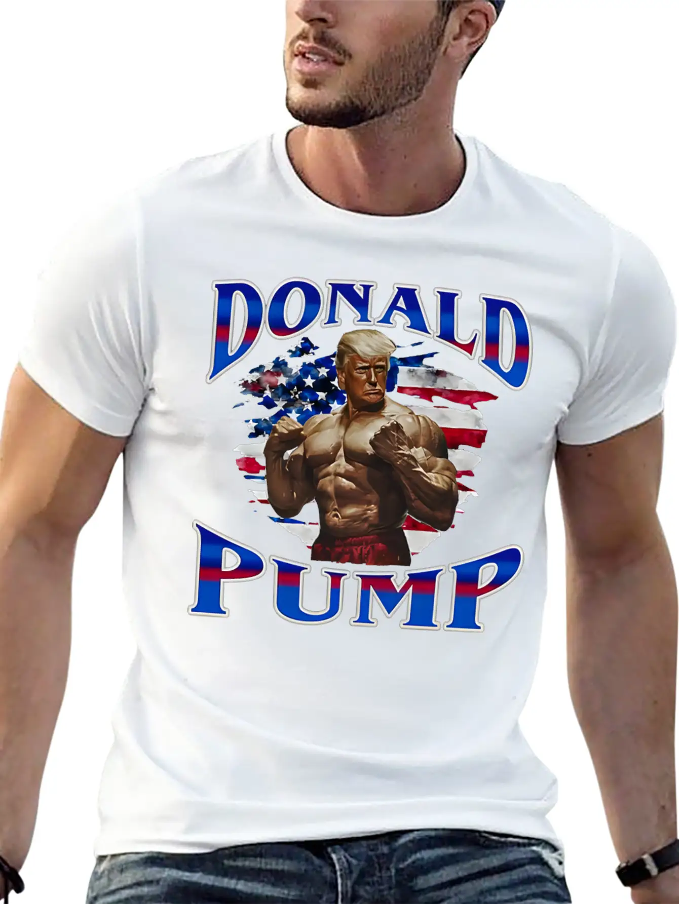 Donald Pump Gift T Shirt Meme Funny Election Shirt Stylish Everyday T-Shirt – Unisex Basic Cotton Tee