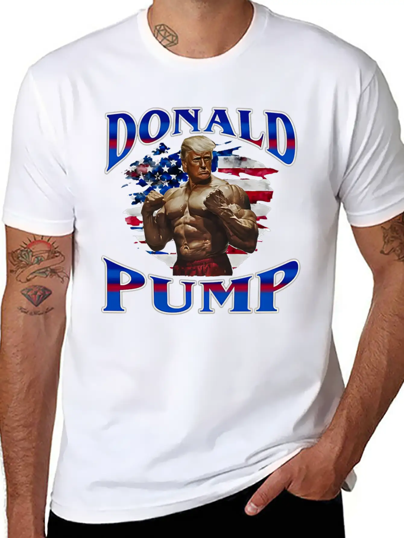 Donald Pump Gift T Shirt Meme Funny Election Shirt Stylish Everyday T-Shirt – Unisex Basic Cotton Tee