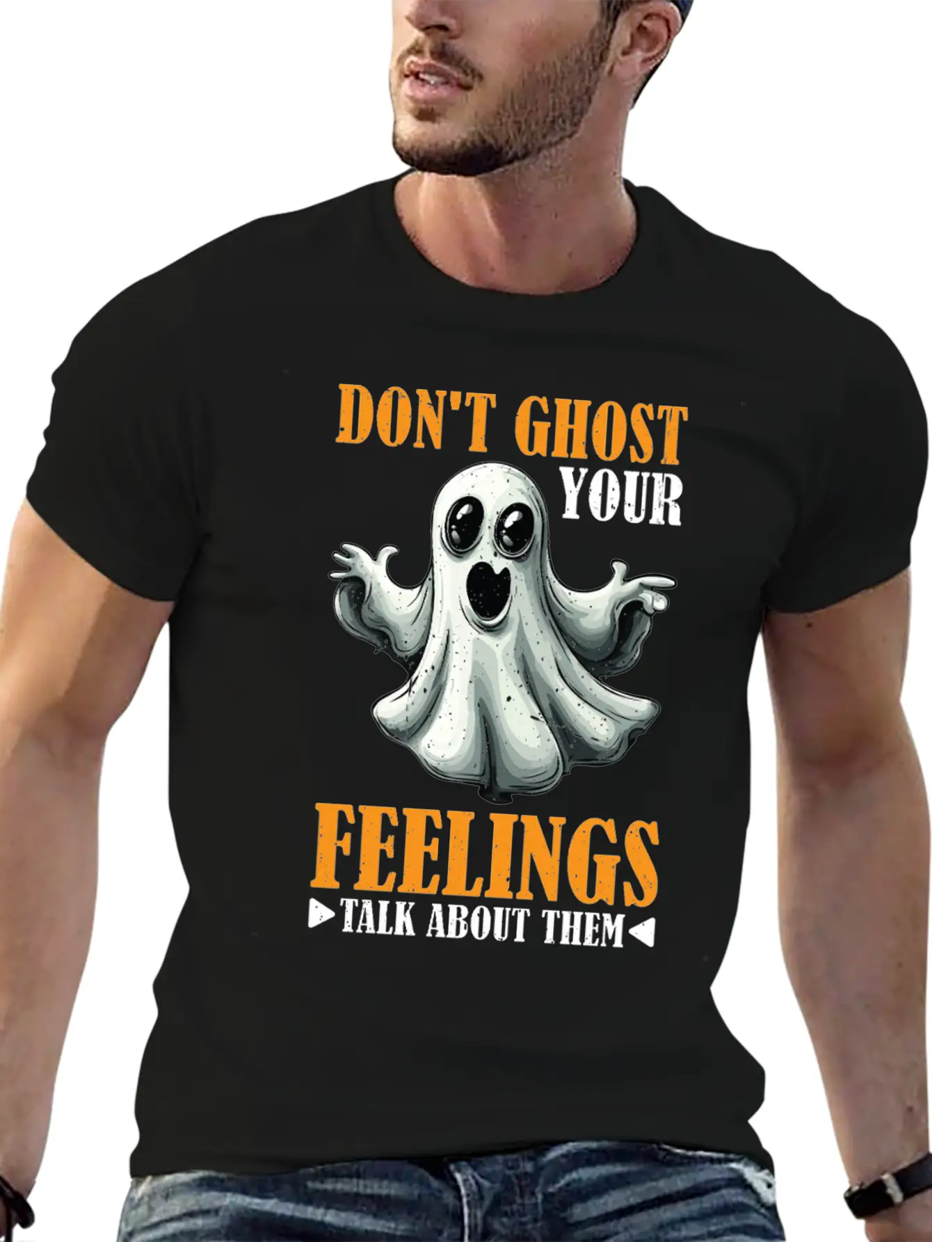 Don't Ghost Your Feelings Talk About Them 2 Timeless Short Sleeve Tee – Comfy And Minimalist Design