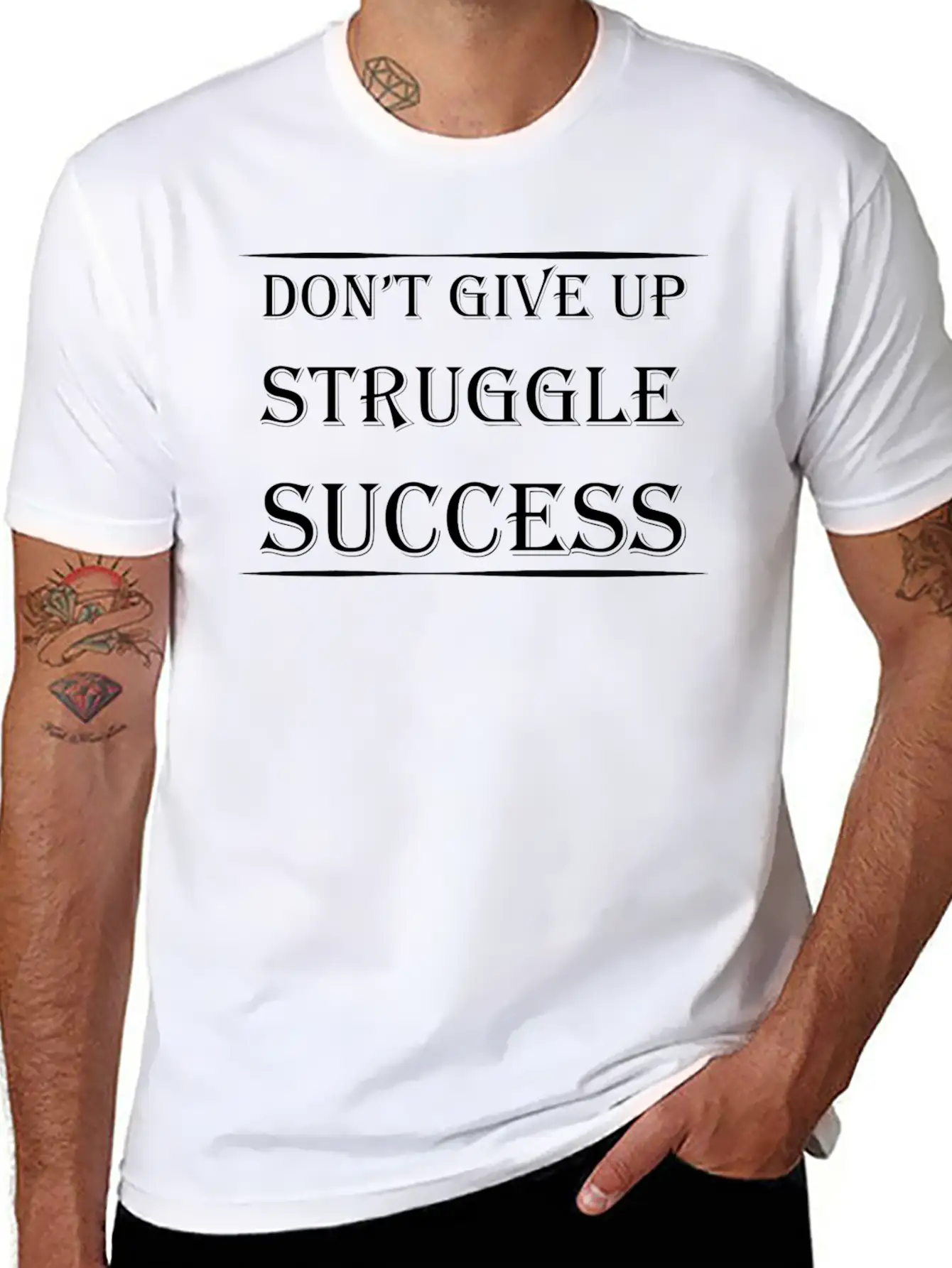 Don't Give Up Essential Unisex Summer Tee – Soft Cotton Casual Fit