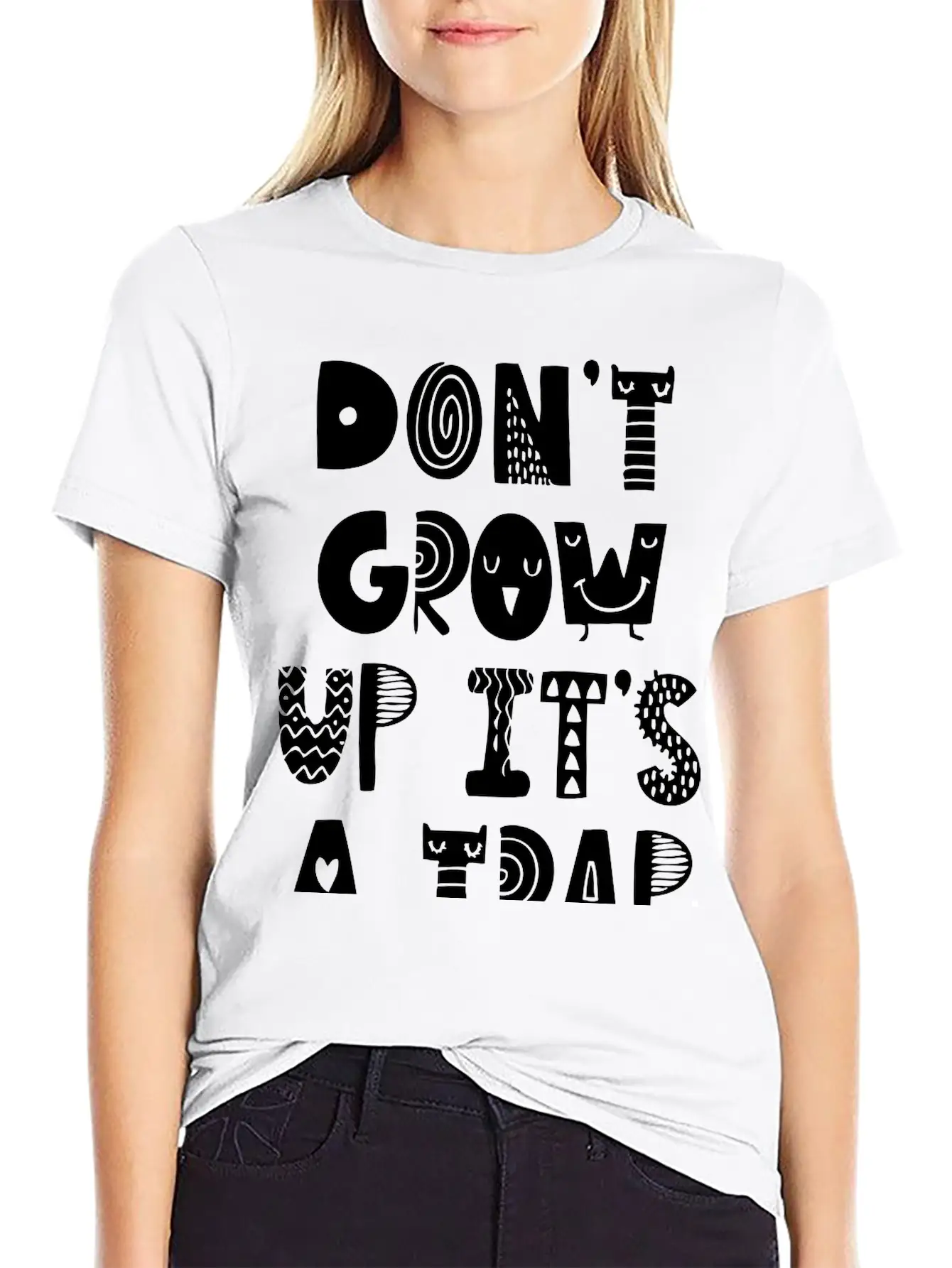Don't Grow Up It's A Trap Essential Unisex Summer Tee – Soft Cotton Casual Fit
