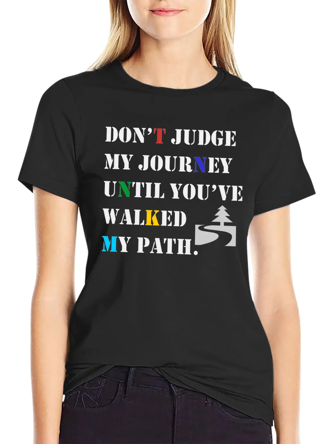 Dont Judge My Path Until You've Walked In My Shoes Stylish Everyday T-Shirt – Unisex Basic Cotton Tee