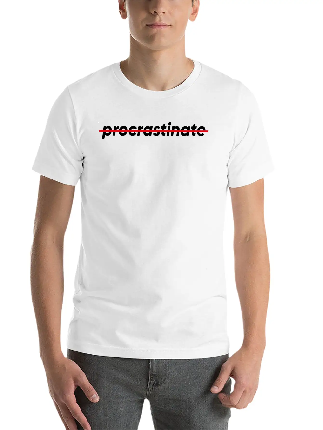 Don't Procrastinate Comfortable Minimalist Graphic Tee – Summer Style Essential