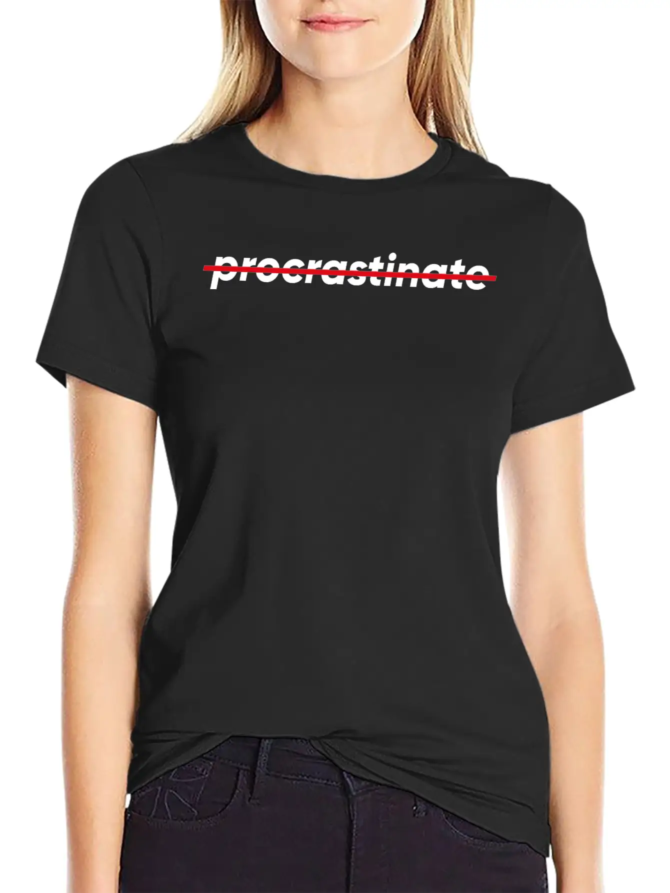 Don't Procrastinate Comfortable Minimalist Graphic Tee – Summer Style Essential