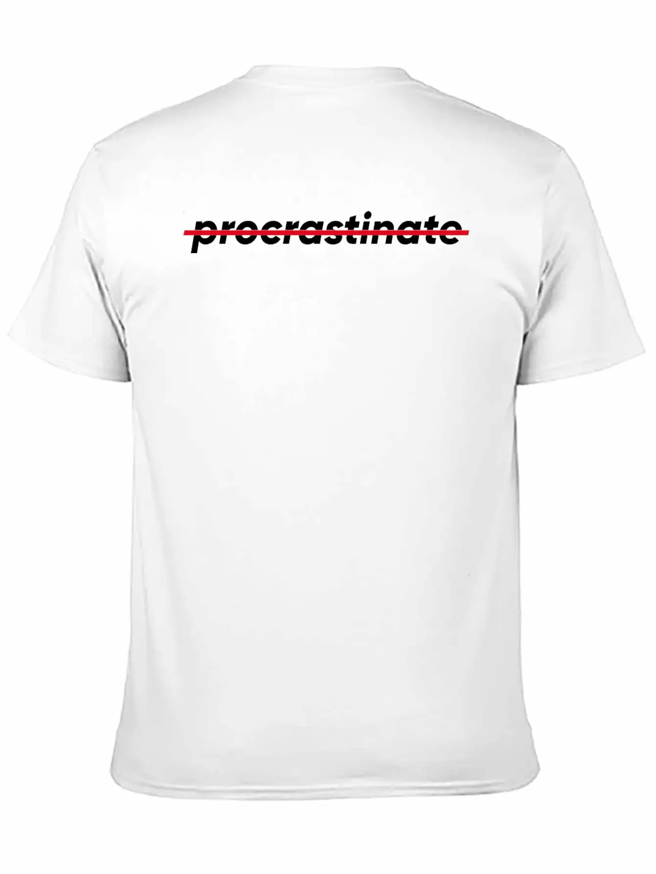 Don't Procrastinate Comfortable Minimalist Graphic Tee – Summer Style Essential