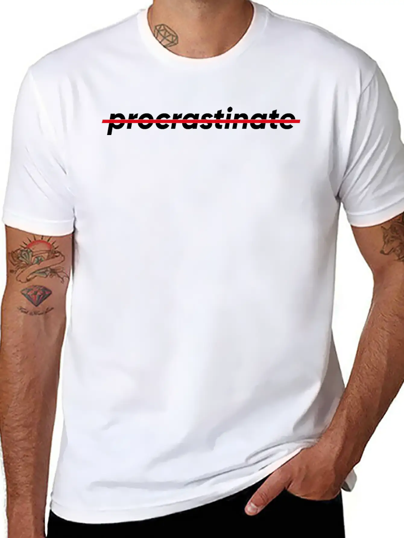 Don't Procrastinate Comfortable Minimalist Graphic Tee – Summer Style Essential