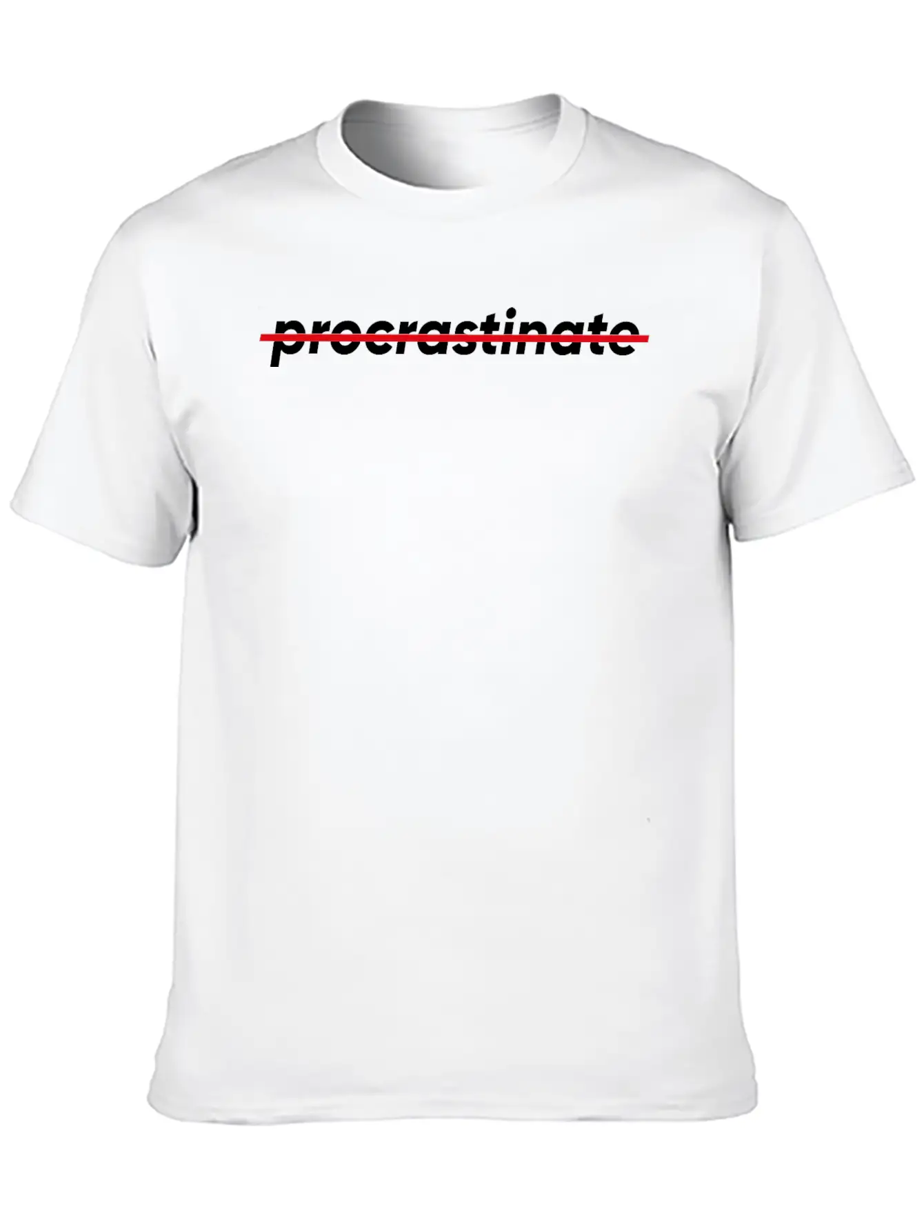 Don't Procrastinate Comfortable Minimalist Graphic Tee – Summer Style Essential