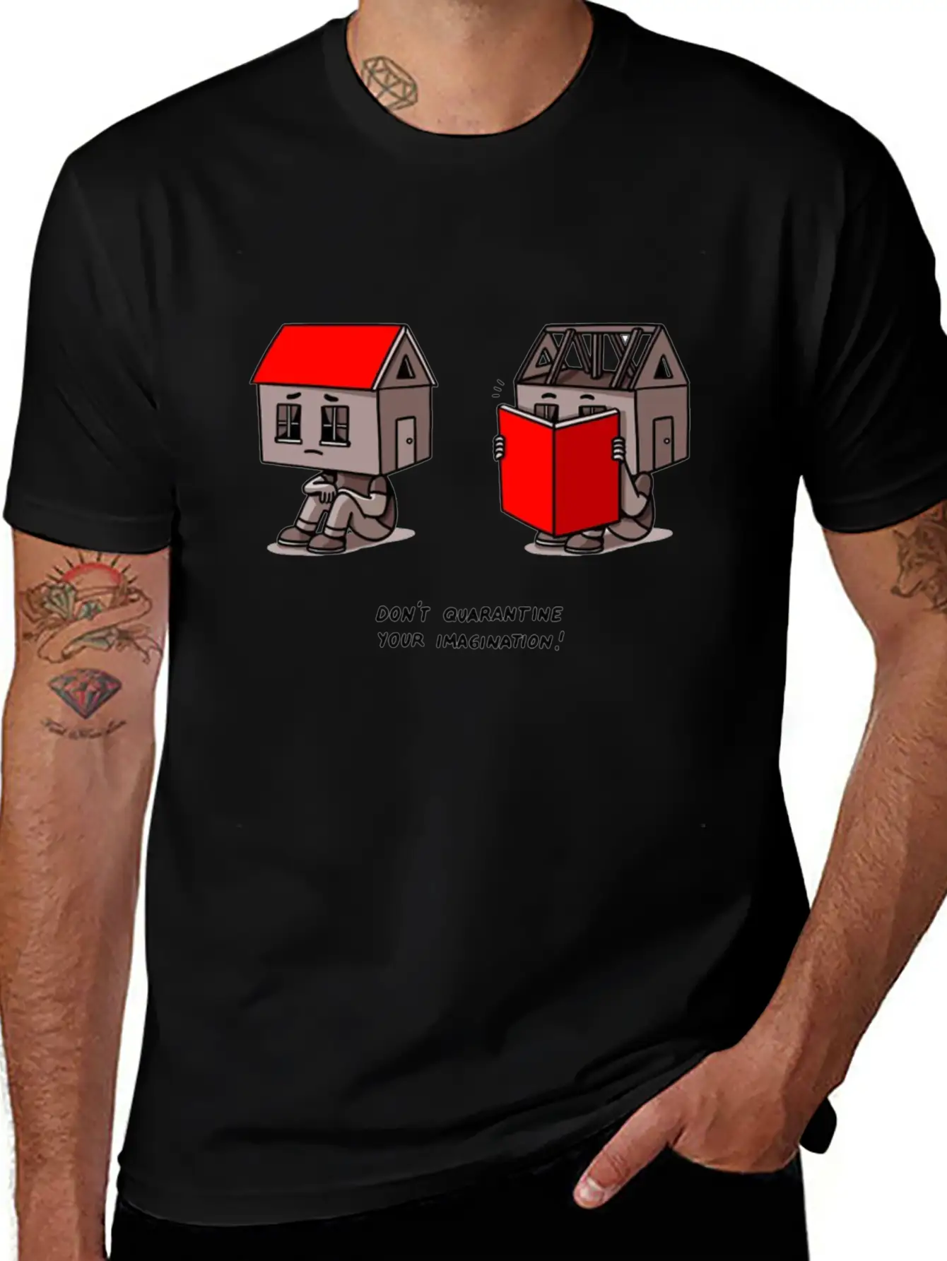 Don't Quarantine Your Imagination Stylish Everyday T-Shirt – Unisex Basic Cotton Tee