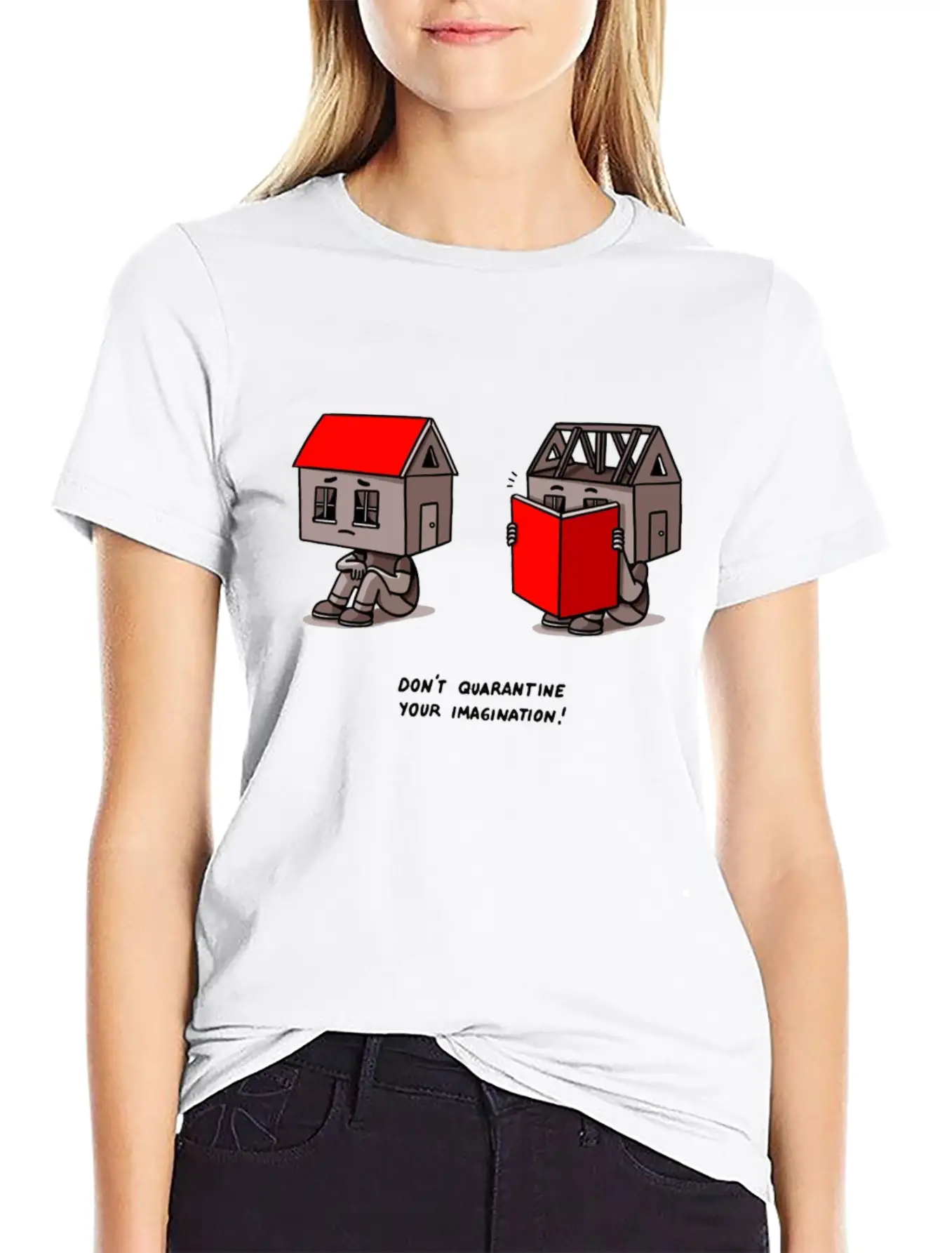 Don't Quarantine Your Imagination Stylish Everyday T-Shirt – Unisex Basic Cotton Tee