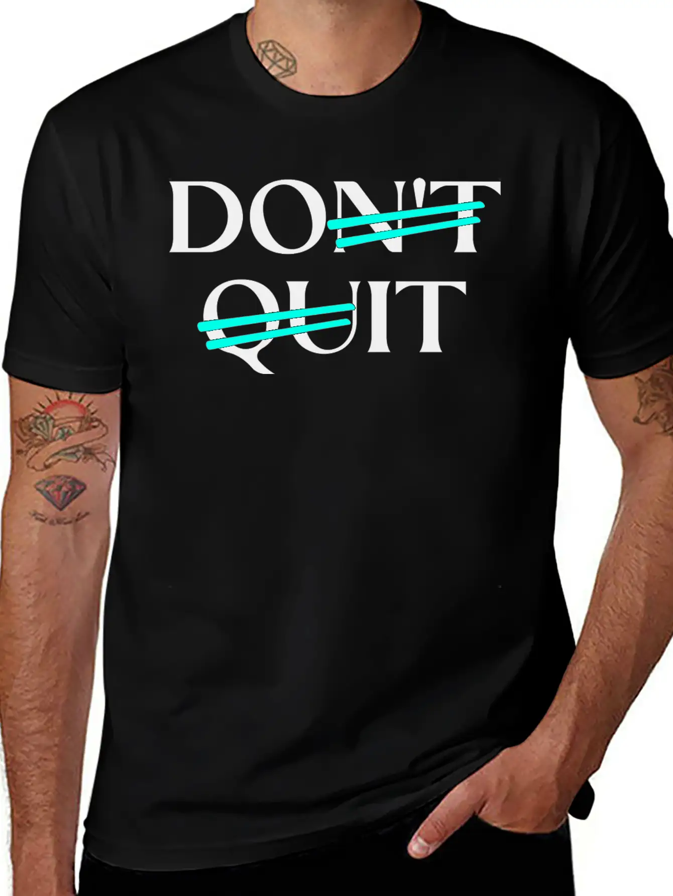 Don't Quit Motivation Essential Unisex Summer Tee – Soft Cotton Casual Fit