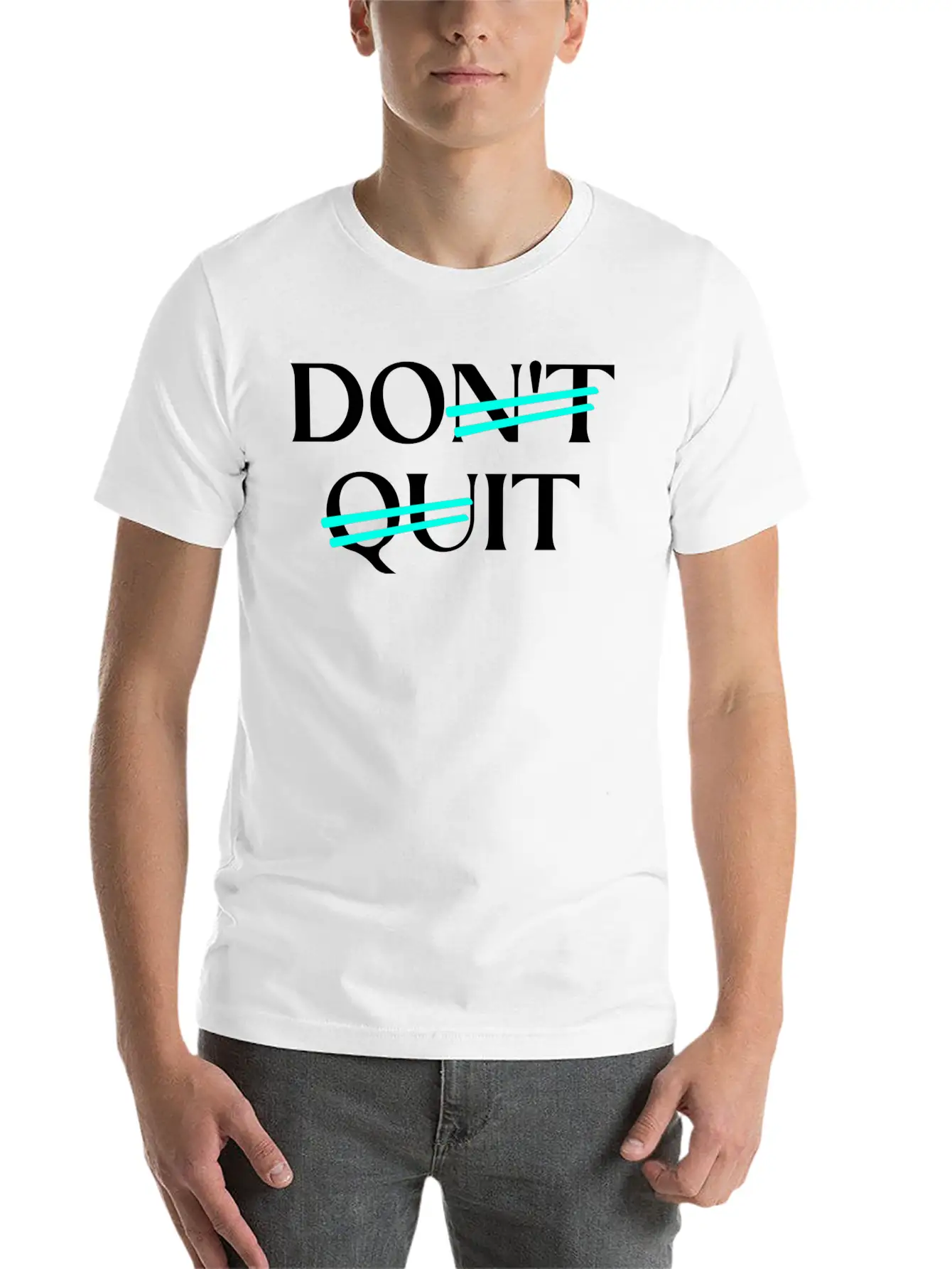 Don't Quit Motivation Essential Unisex Summer Tee – Soft Cotton Casual Fit