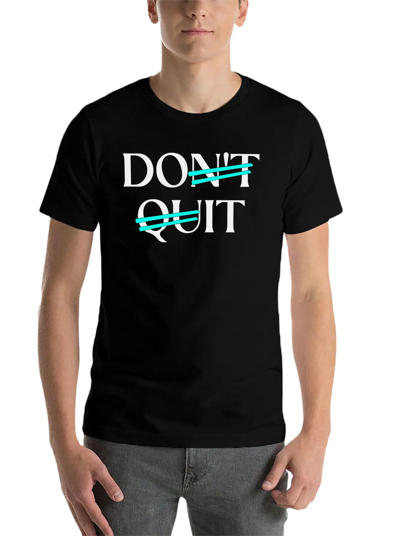 Don't Quit Motivation Essential Unisex Summer Tee – Soft Cotton Casual Fit