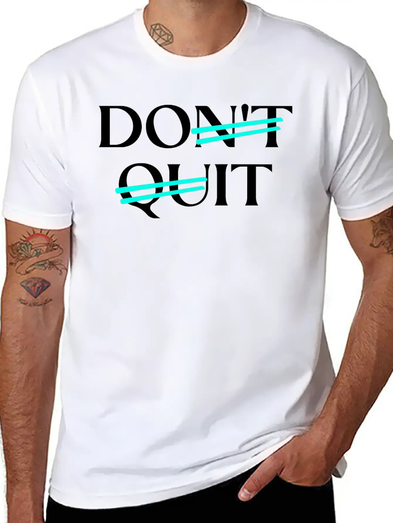 Don't Quit Motivation Essential Unisex Summer Tee – Soft Cotton Casual Fit