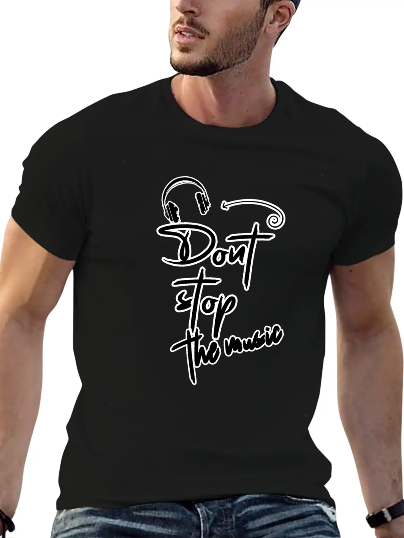 Don't Stop The Music Stylish Everyday T-Shirt – Unisex Basic Cotton Tee