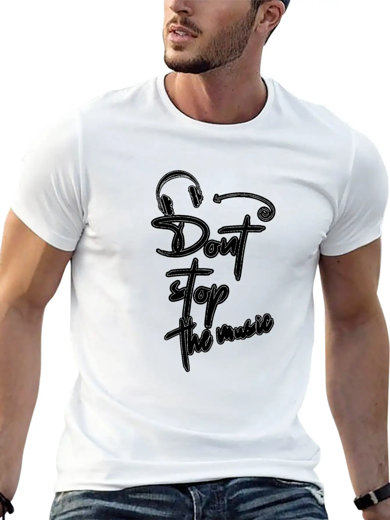 Don't Stop The Music Stylish Everyday T-Shirt – Unisex Basic Cotton Tee