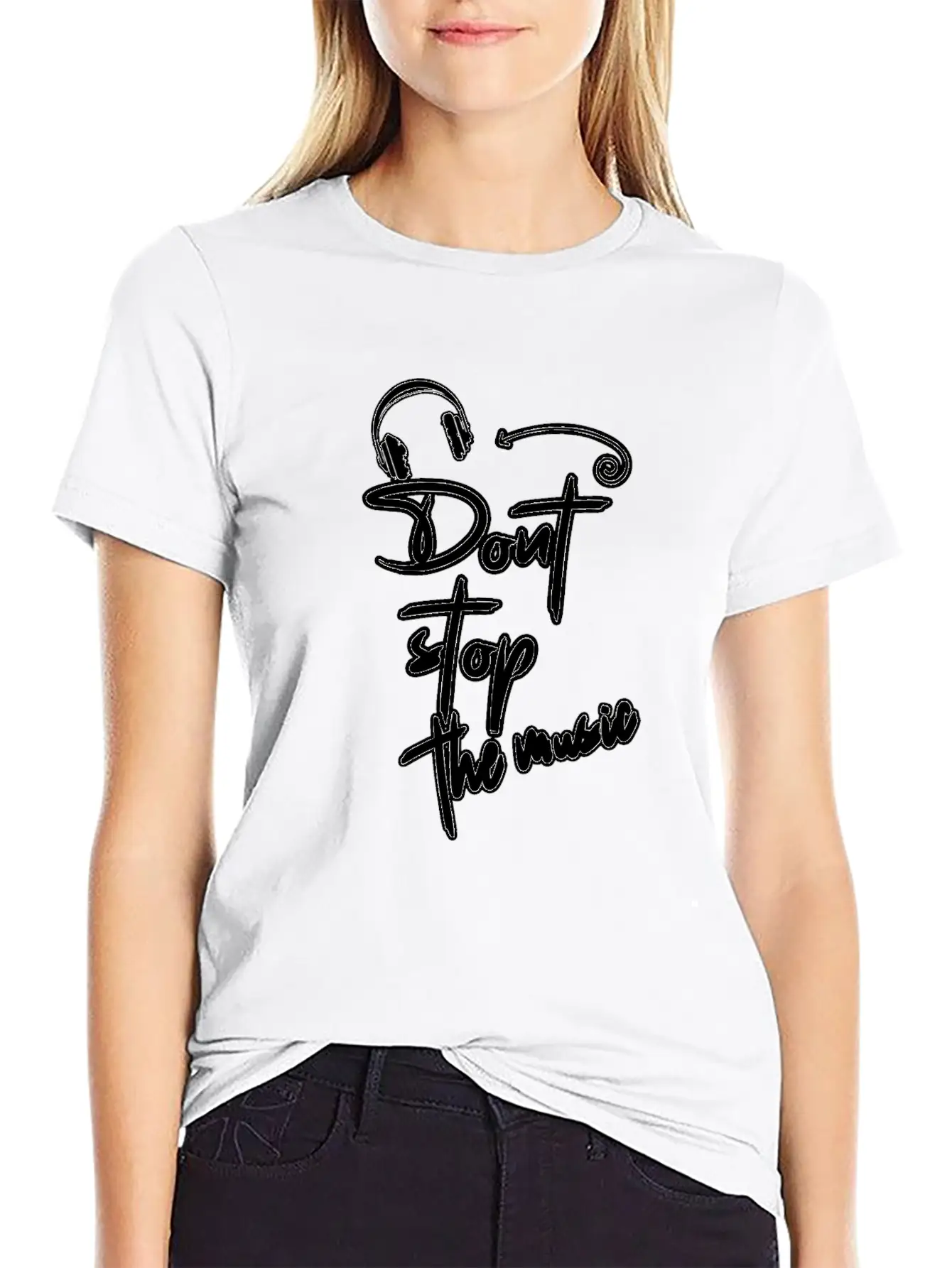 Don't Stop The Music Stylish Everyday T-Shirt – Unisex Basic Cotton Tee