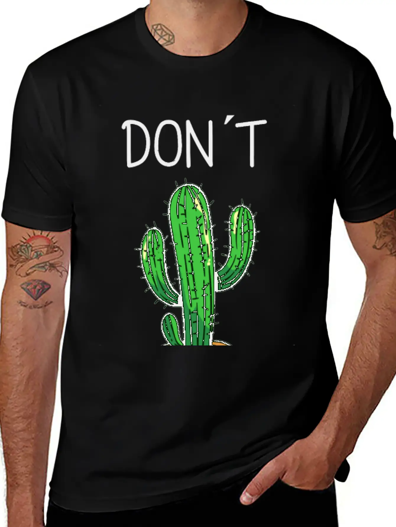 Don´t Toch Me Cactus Funny Cactus Stylish Everyday T-Shirt – Unisex Basic Cotton Tee
