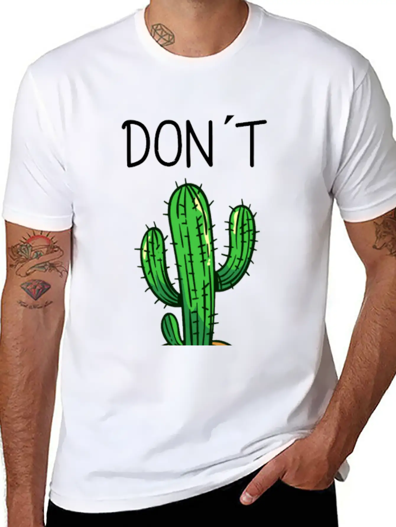 Don´t Toch Me Cactus Funny Cactus Stylish Everyday T-Shirt – Unisex Basic Cotton Tee