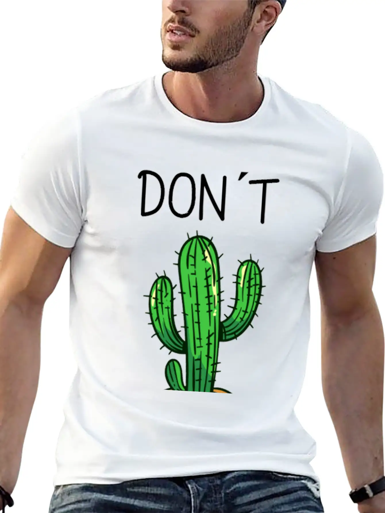 Don´t Toch Me Cactus Funny Cactus Stylish Everyday T-Shirt – Unisex Basic Cotton Tee