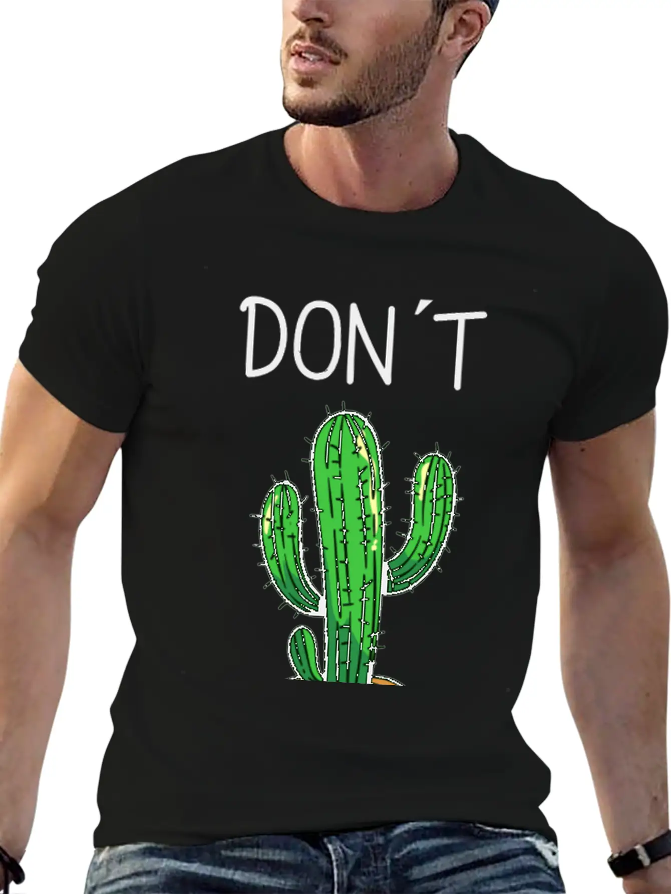 Don´t Toch Me Cactus Funny Cactus Stylish Everyday T-Shirt – Unisex Basic Cotton Tee