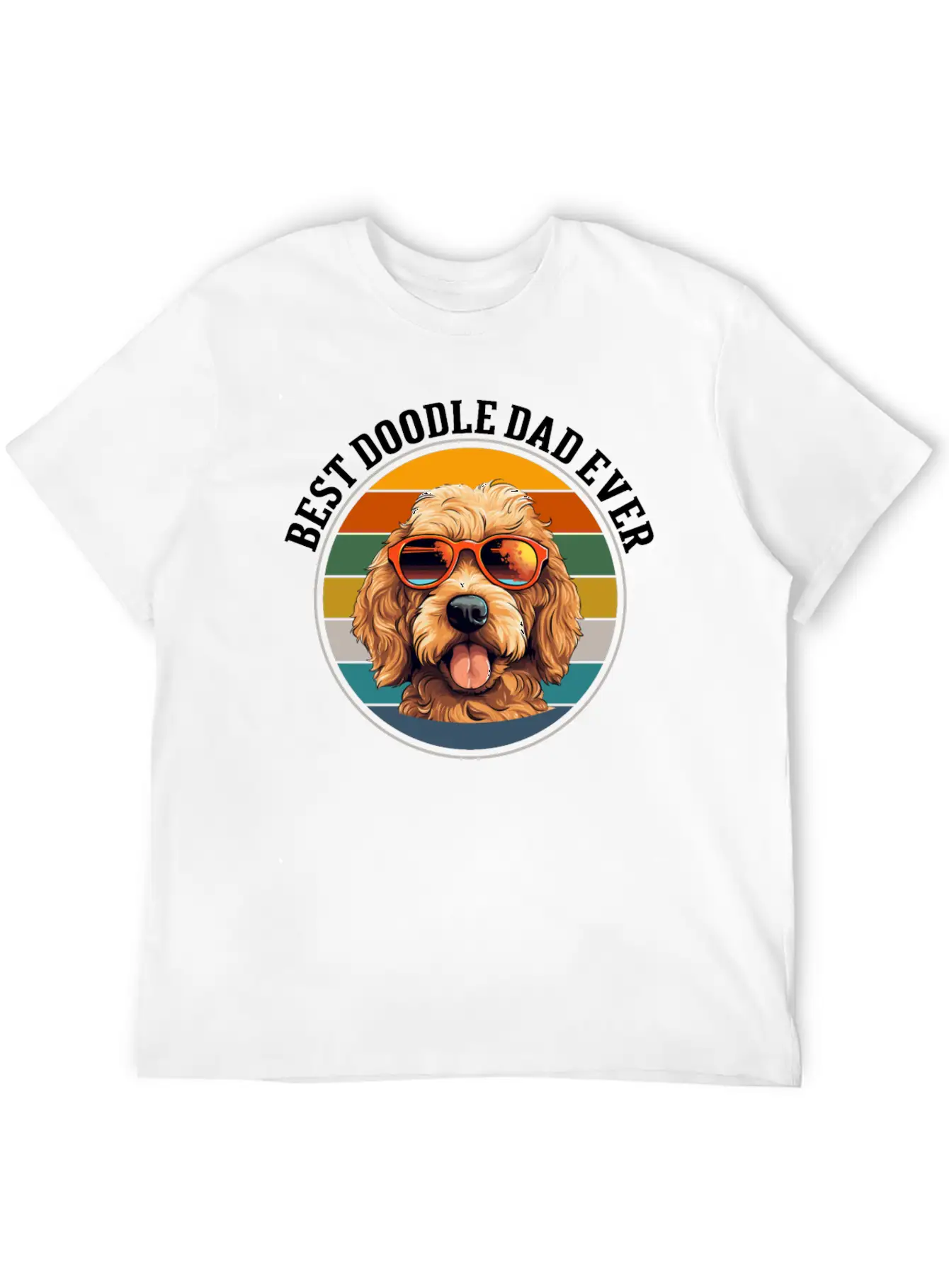 Doodle Dog Dad Basic Graphic T-Shirt – Daily Comfort In Soft Cotton