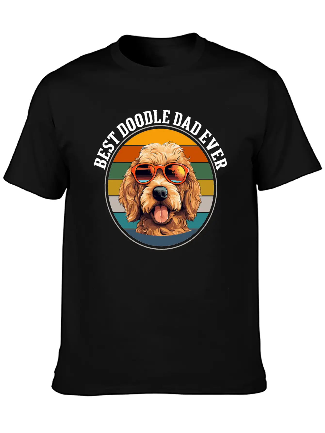 Doodle Dog Dad Basic Graphic T-Shirt – Daily Comfort In Soft Cotton