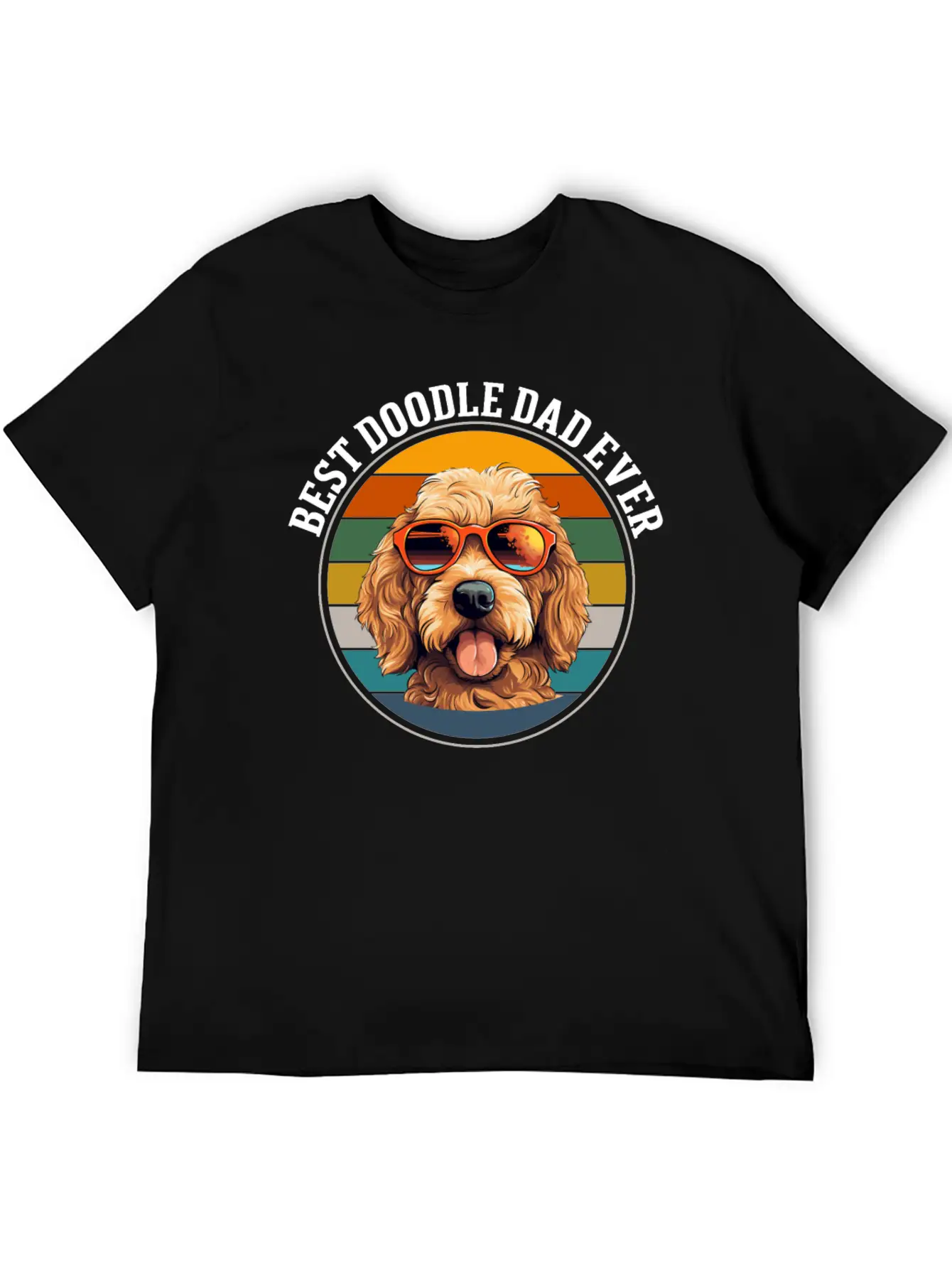 Doodle Dog Dad Basic Graphic T-Shirt – Daily Comfort In Soft Cotton