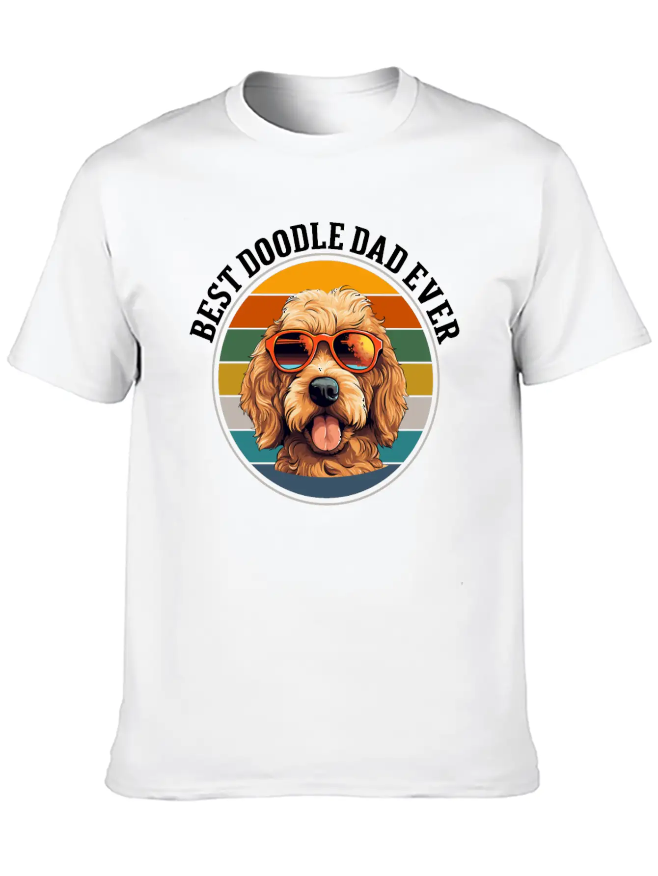 Doodle Dog Dad Basic Graphic T-Shirt – Daily Comfort In Soft Cotton