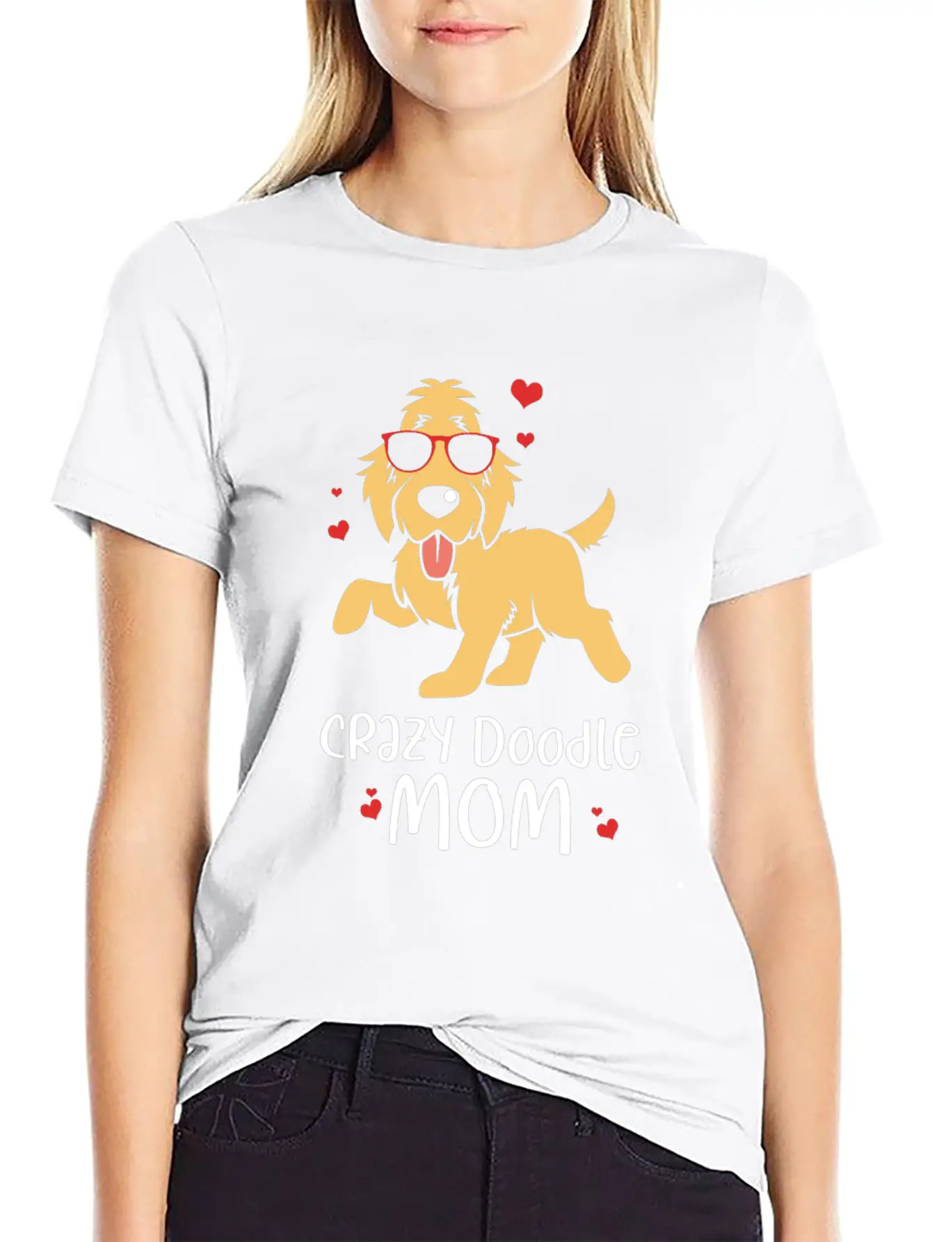 Doodle Dog Goldendoodle Golden Retriever Poodle Unisex Short Sleeve Soft Cotton T-Shirt – Casual Everyday Wear