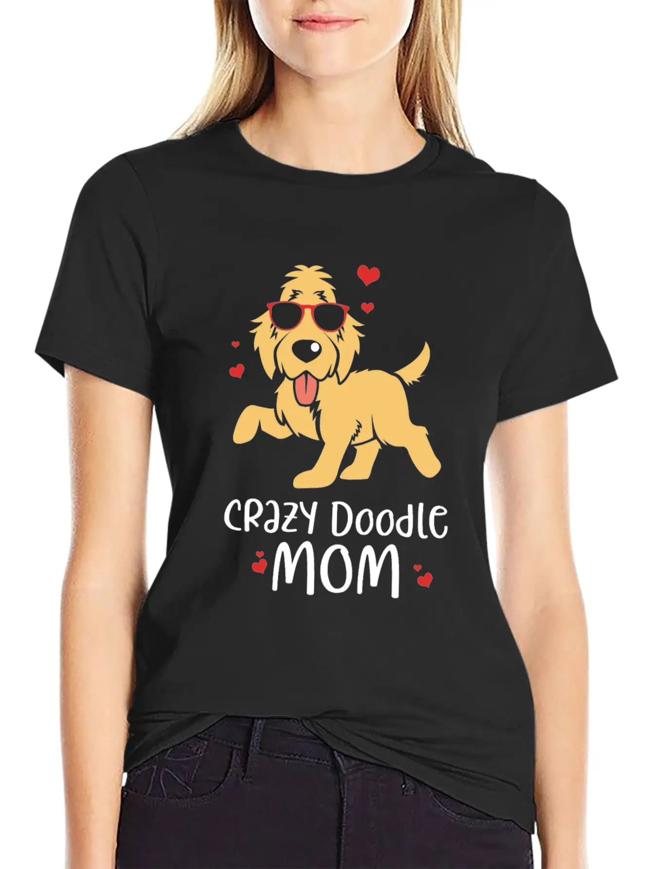Doodle Dog Goldendoodle Golden Retriever Poodle Unisex Short Sleeve Soft Cotton T-Shirt – Casual Everyday Wear