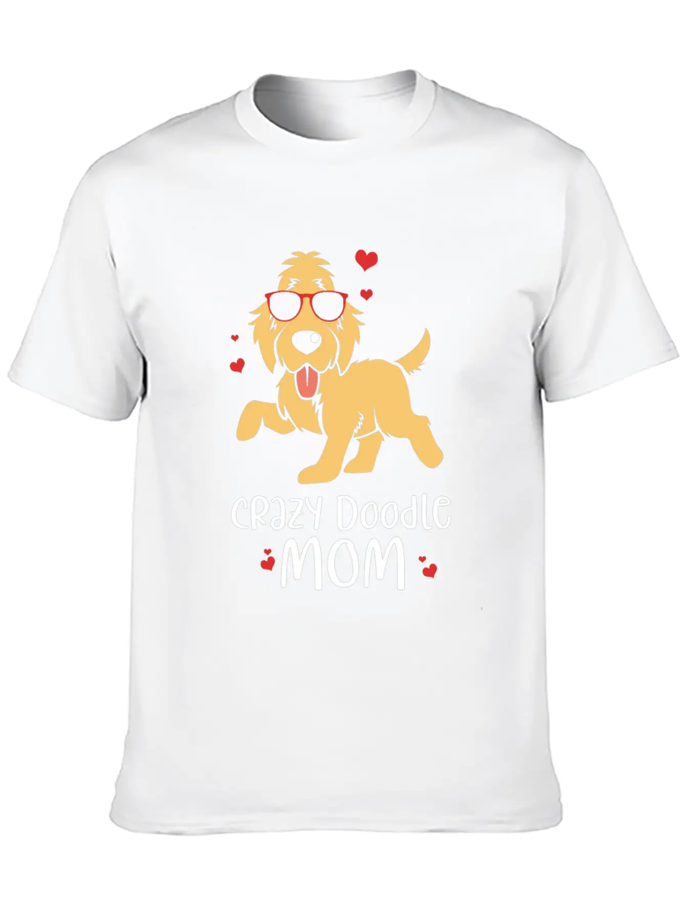 Doodle Dog Goldendoodle Golden Retriever Poodle Unisex Short Sleeve Soft Cotton T-Shirt – Casual Everyday Wear