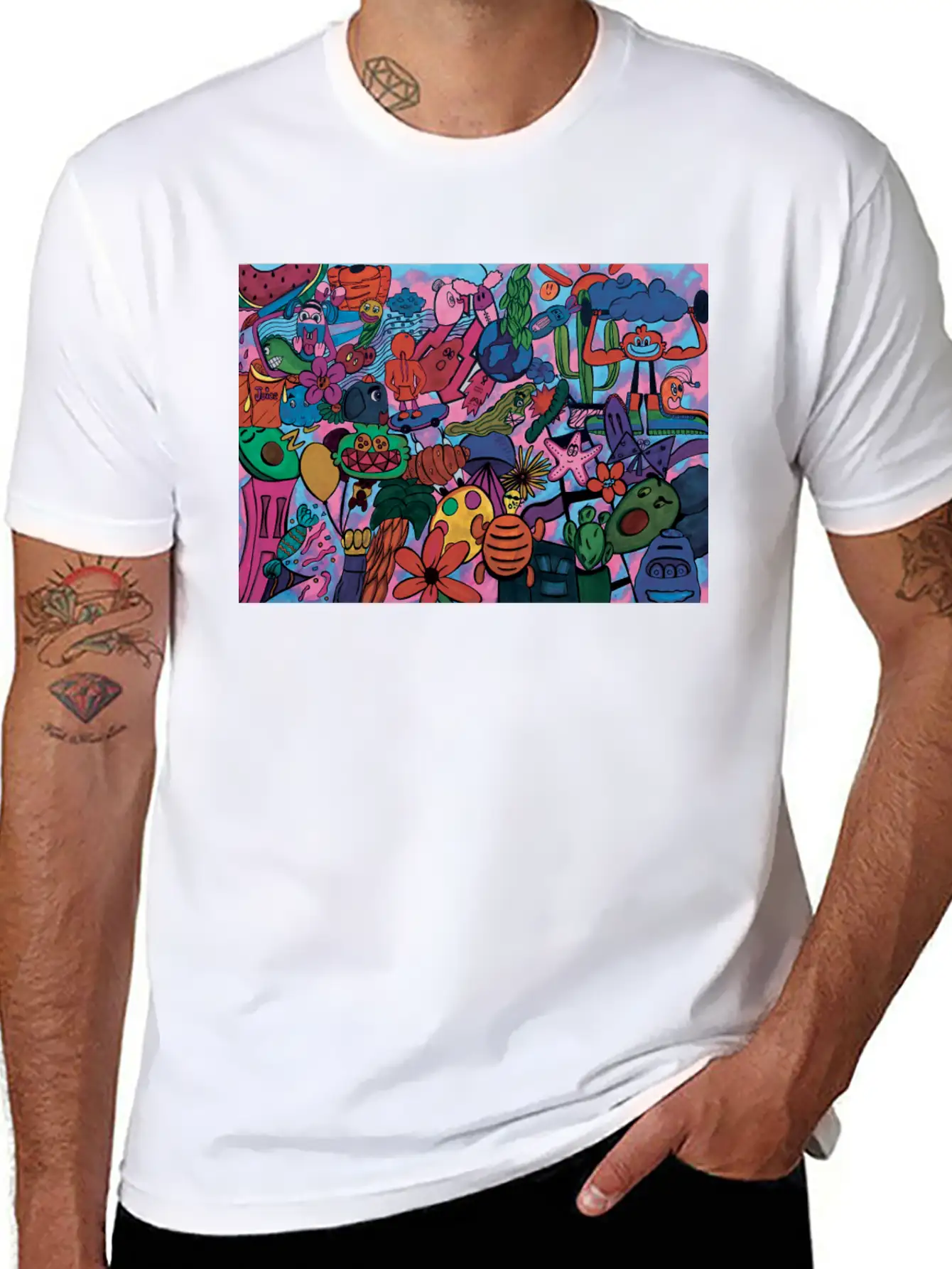 Doodles Essential Unisex Summer Tee – Soft Cotton Casual Fit