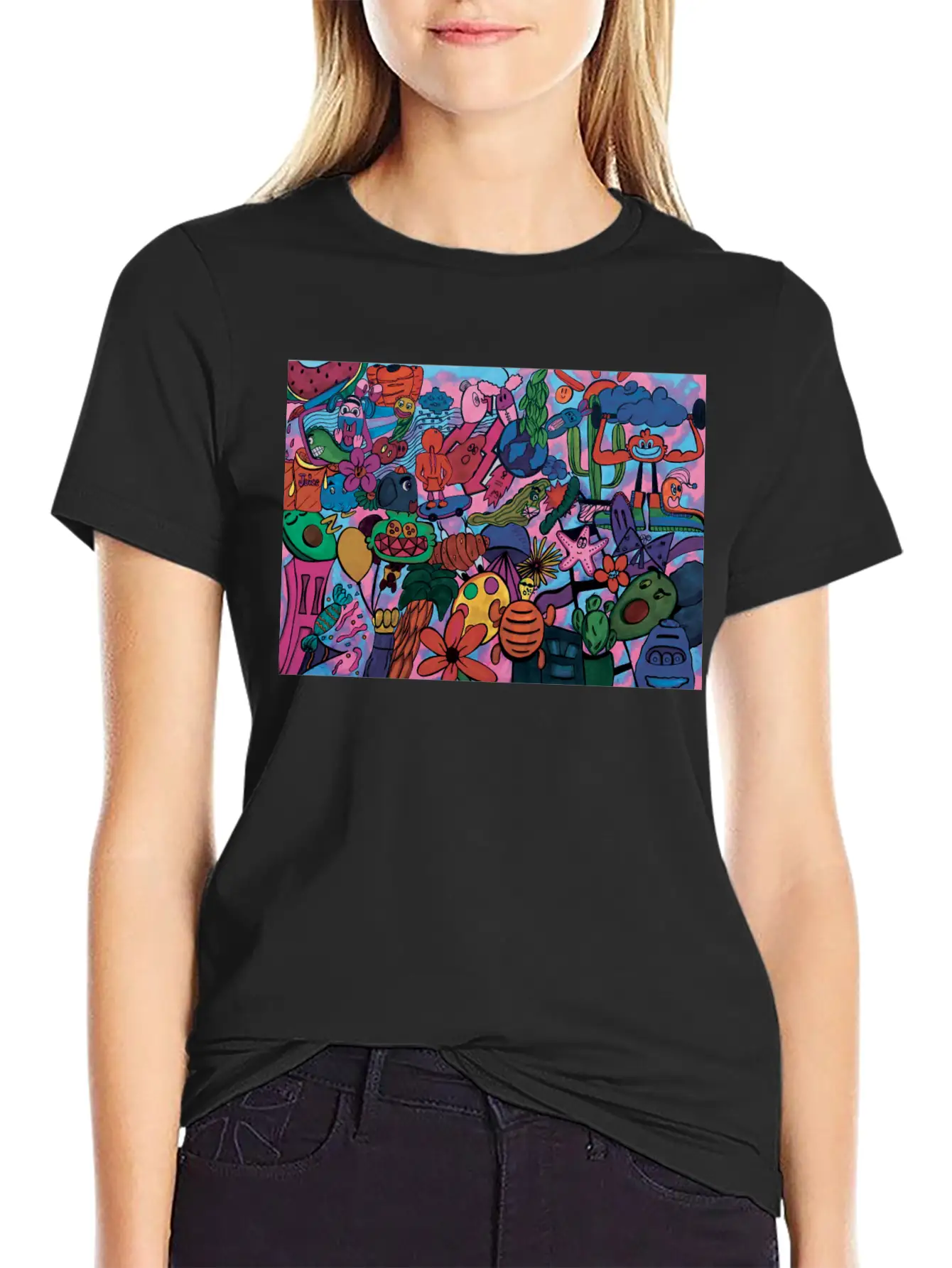 Doodles Essential Unisex Summer Tee – Soft Cotton Casual Fit