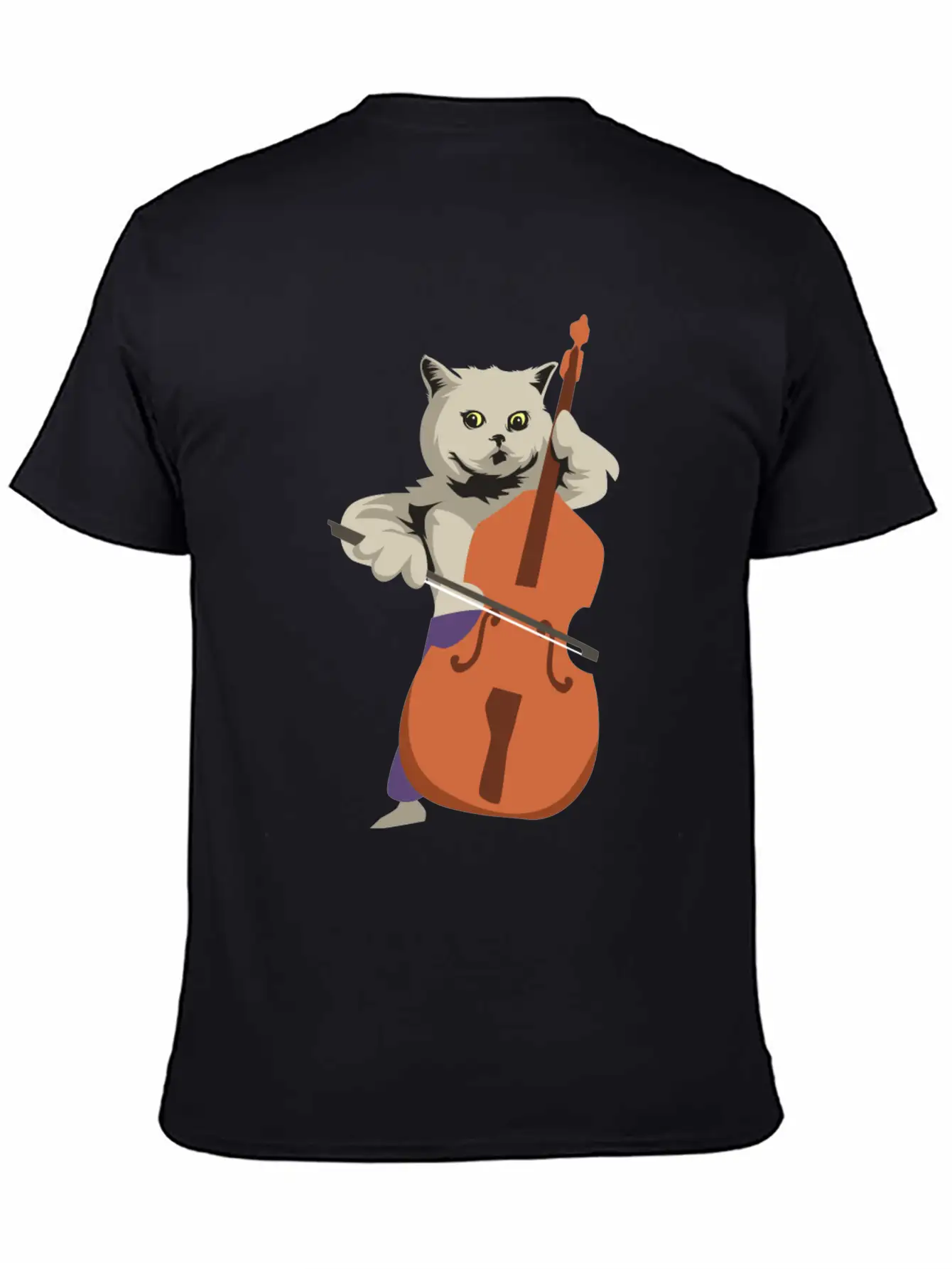 Double Bass Cat Essential Unisex Summer Tee – Soft Cotton Casual Fit