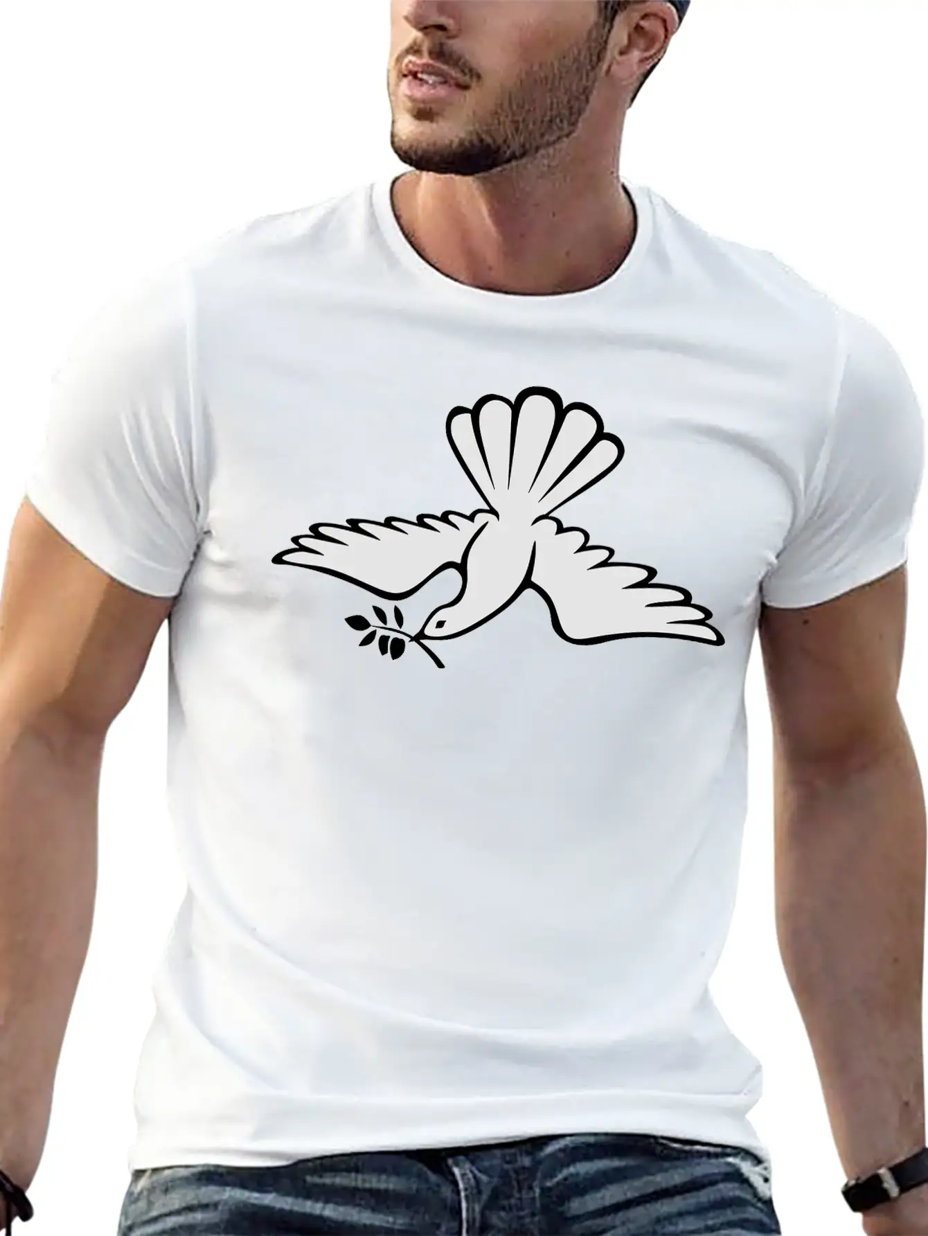 Doves Comfortable Minimalist Graphic Tee – Summer Style Essential